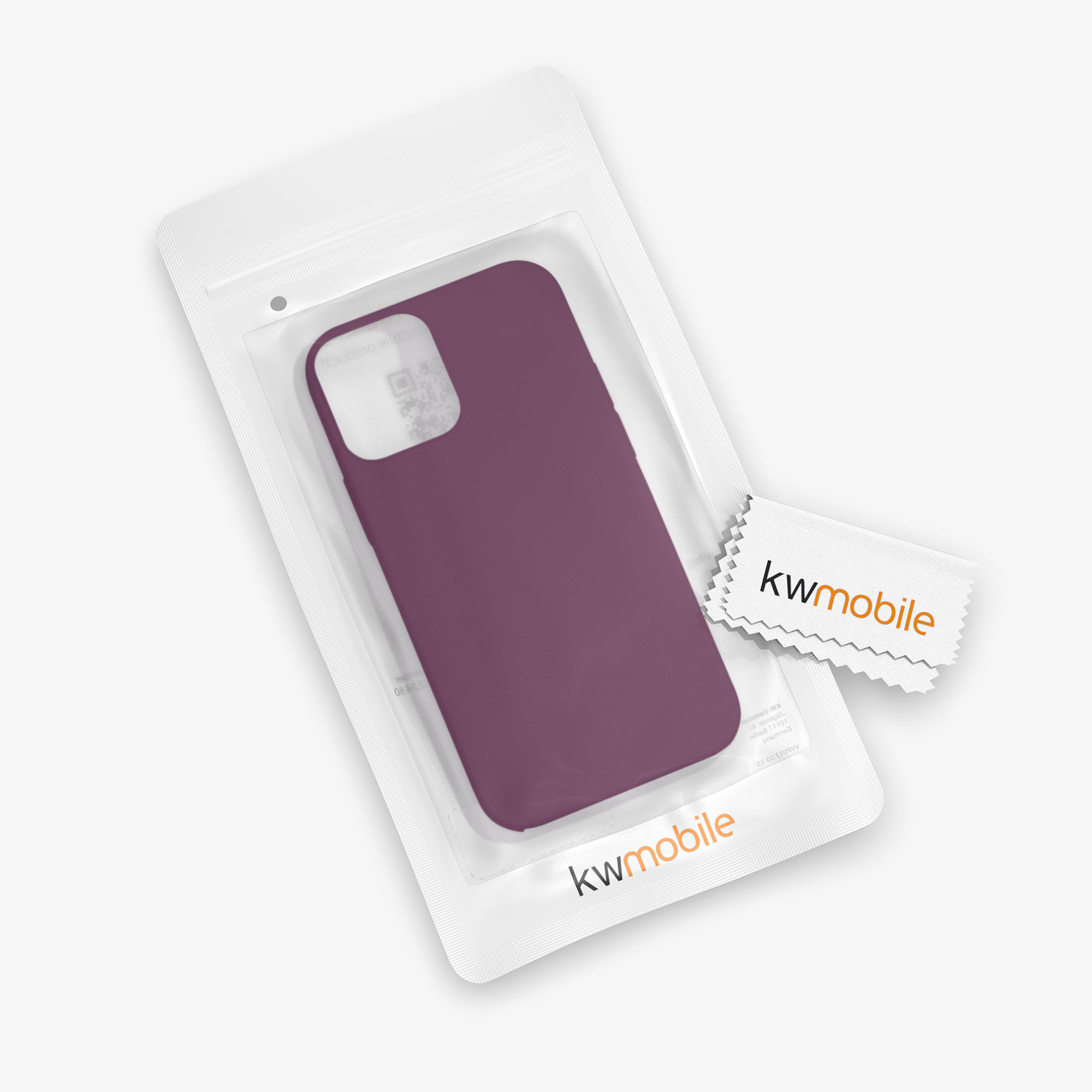 Kryt na mobil kwmobile iPhone 12 / iPhone 12 Pro Case - vínově fialová