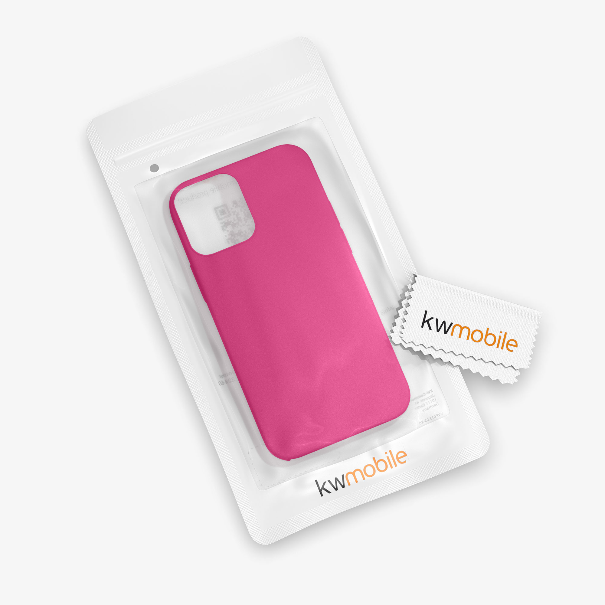 Kryt na mobil kwmobile iPhone 12 / iPhone 12 Pro Case - malinově růžová