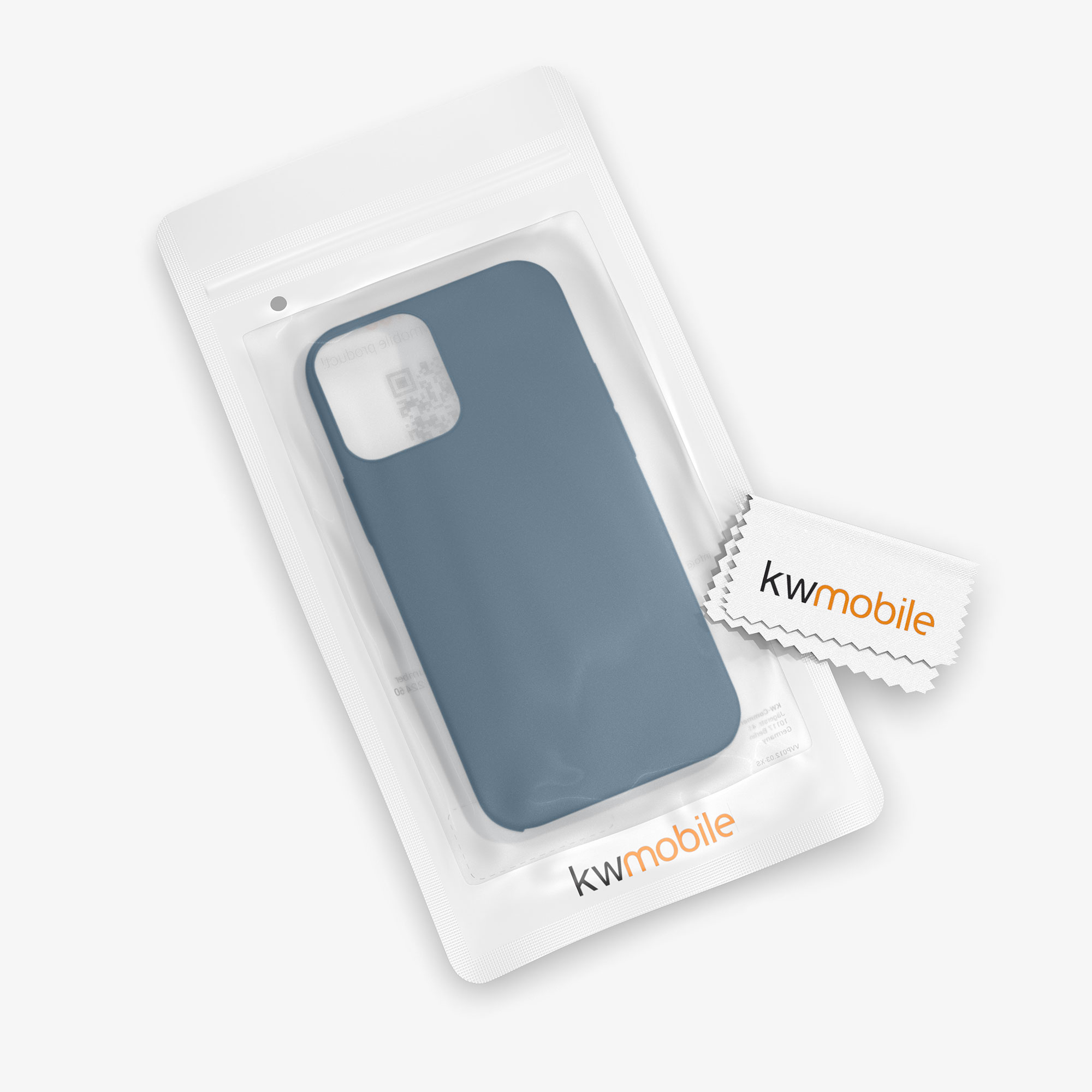 Silikonový kryt kwmobile pro iPhone 12 / iPhone 12 Pro - tmavě břidlicová