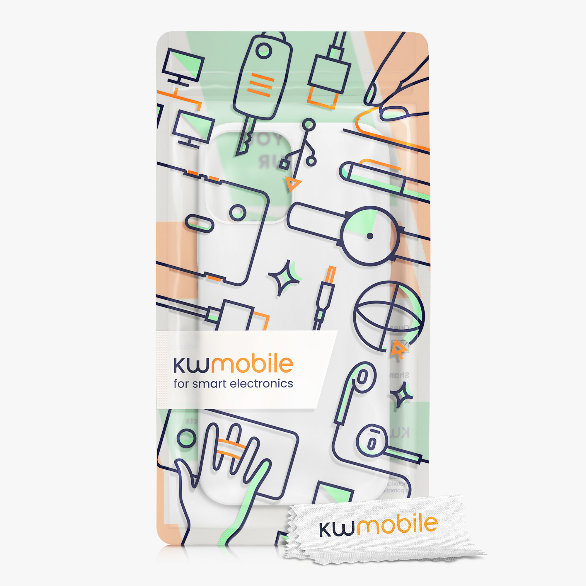 Silikonový kryt kwmobile pro iPhone 12 Pro Max - bílá