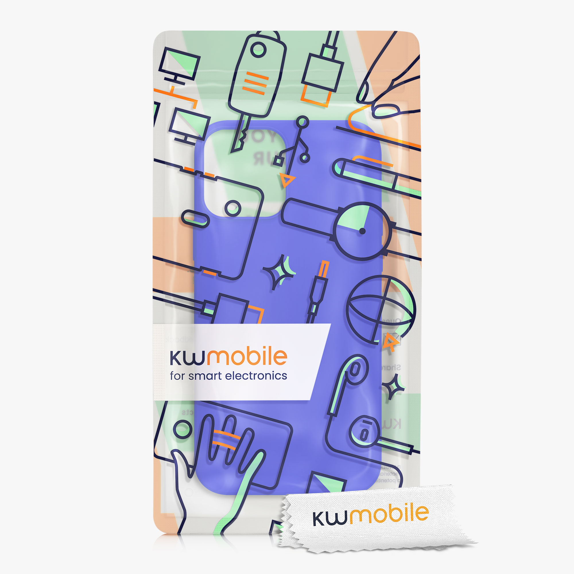 Silikonový kryt kwmobile pro iPhone 12 Pro Max - baltská modrá