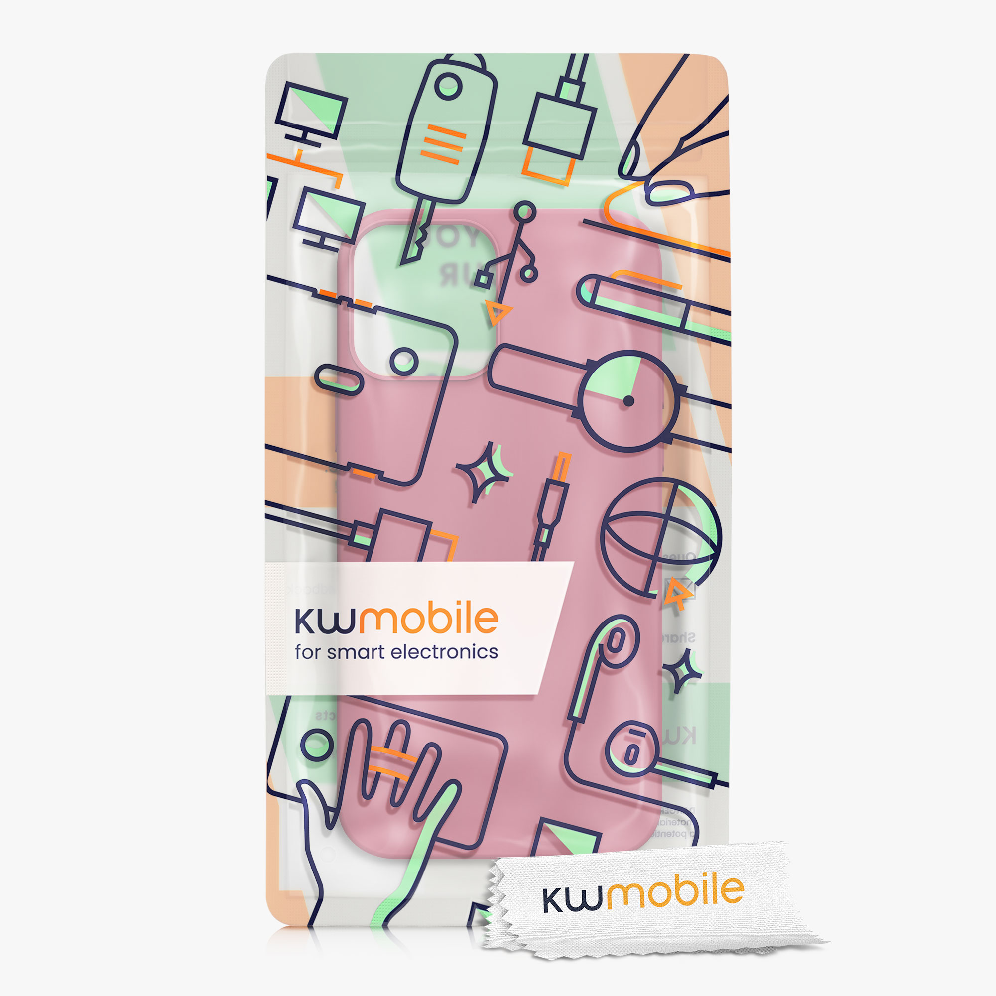 Silikonový kryt kwmobile pro iPhone 12 Pro Max - tmavě růžová