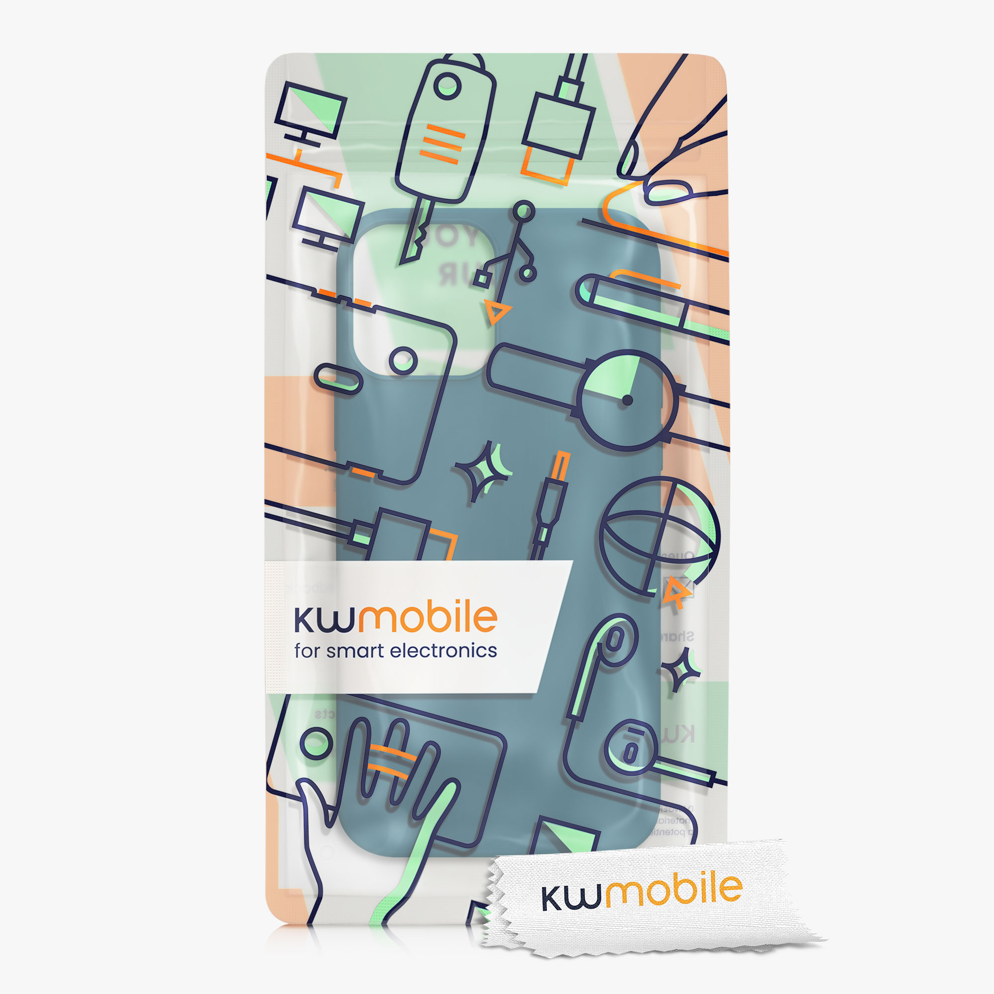 Silikonový kryt kwmobile pro iPhone 12 Pro Max - tyrkysová matná