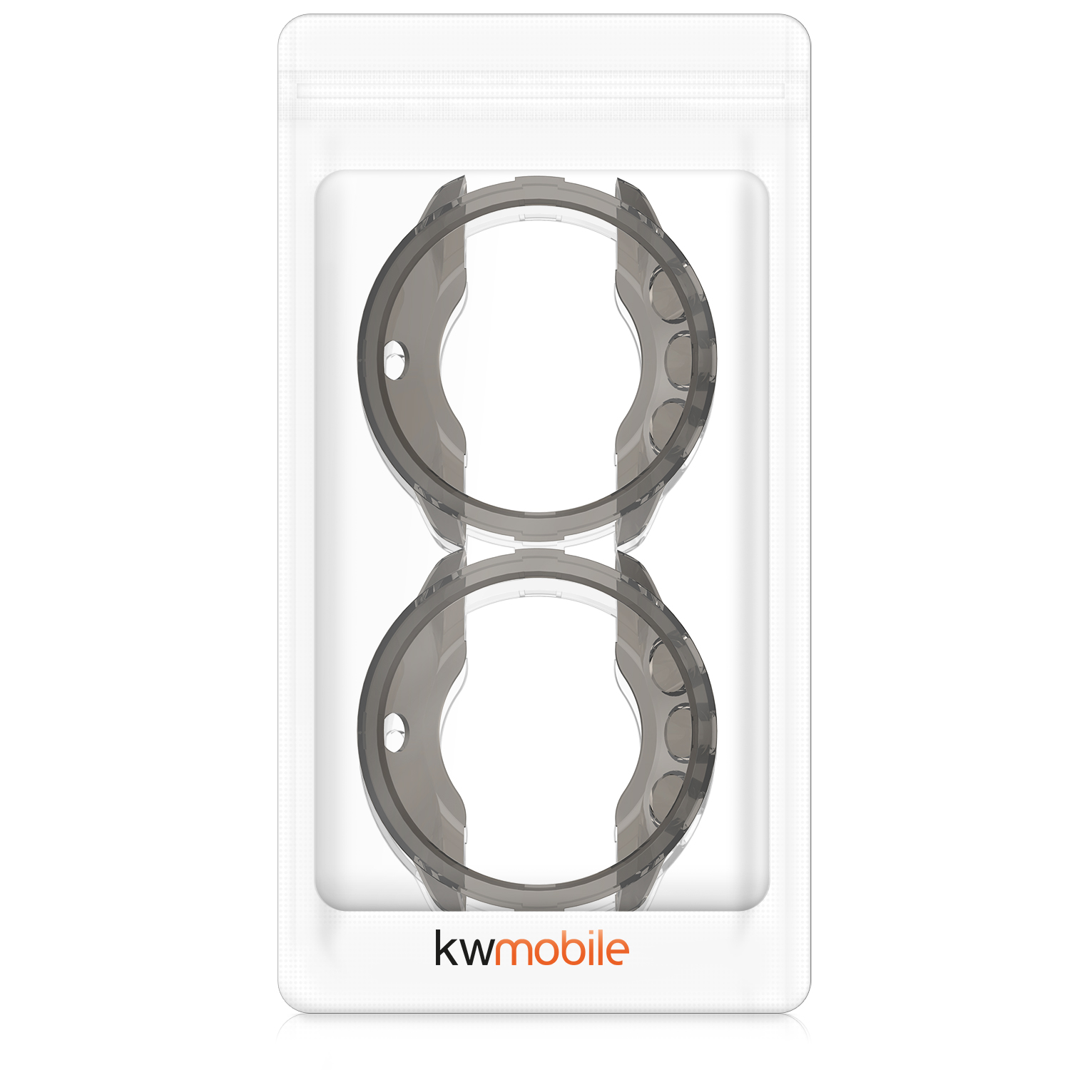 Silikonový rámeček hodinek Suunto 9 / 9 Baro / Spartan Sport Wrist HR kwmobile 2 ks černá / transparentní