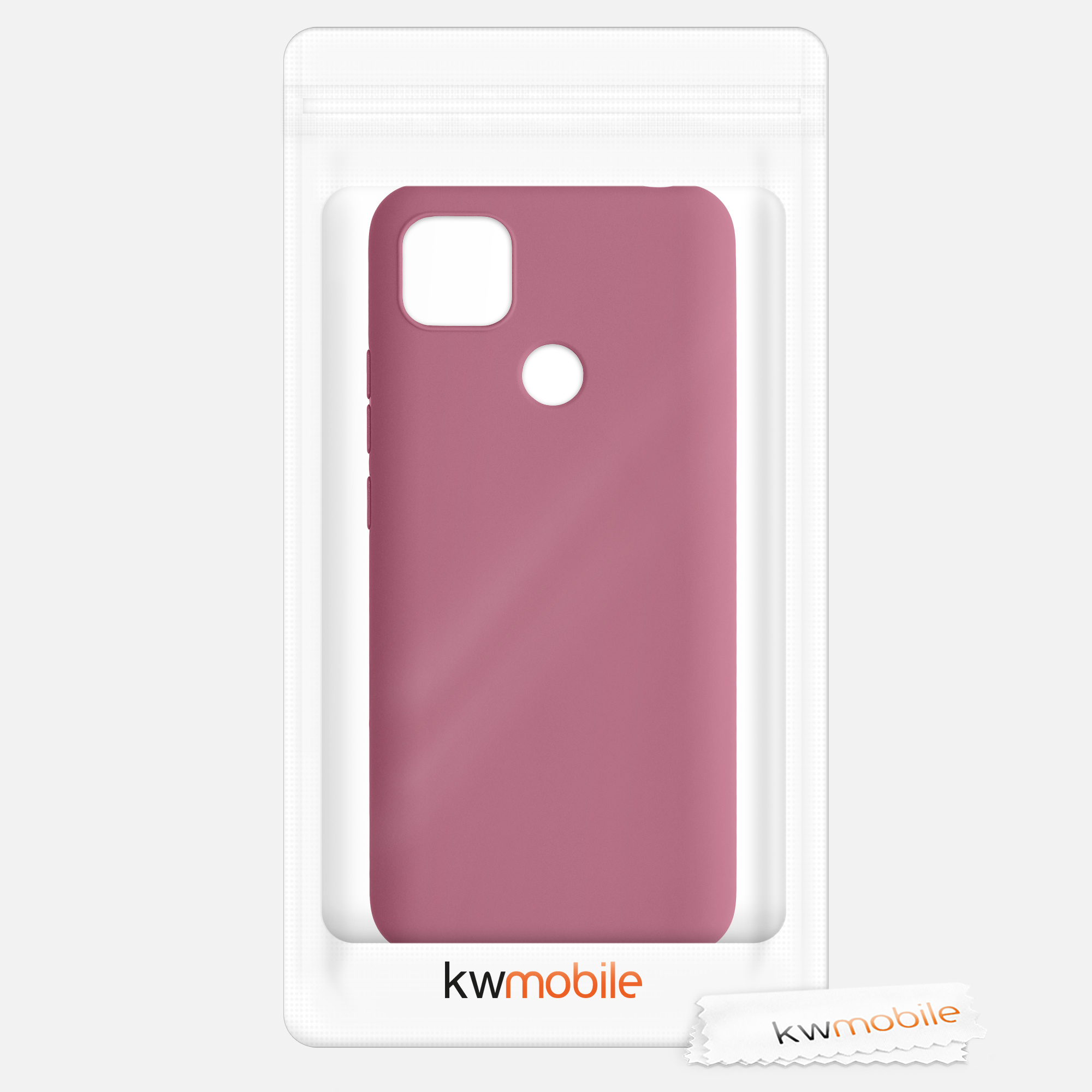Kryt Xiaomi Redmi 9C silikonový TPU červená kwmobile