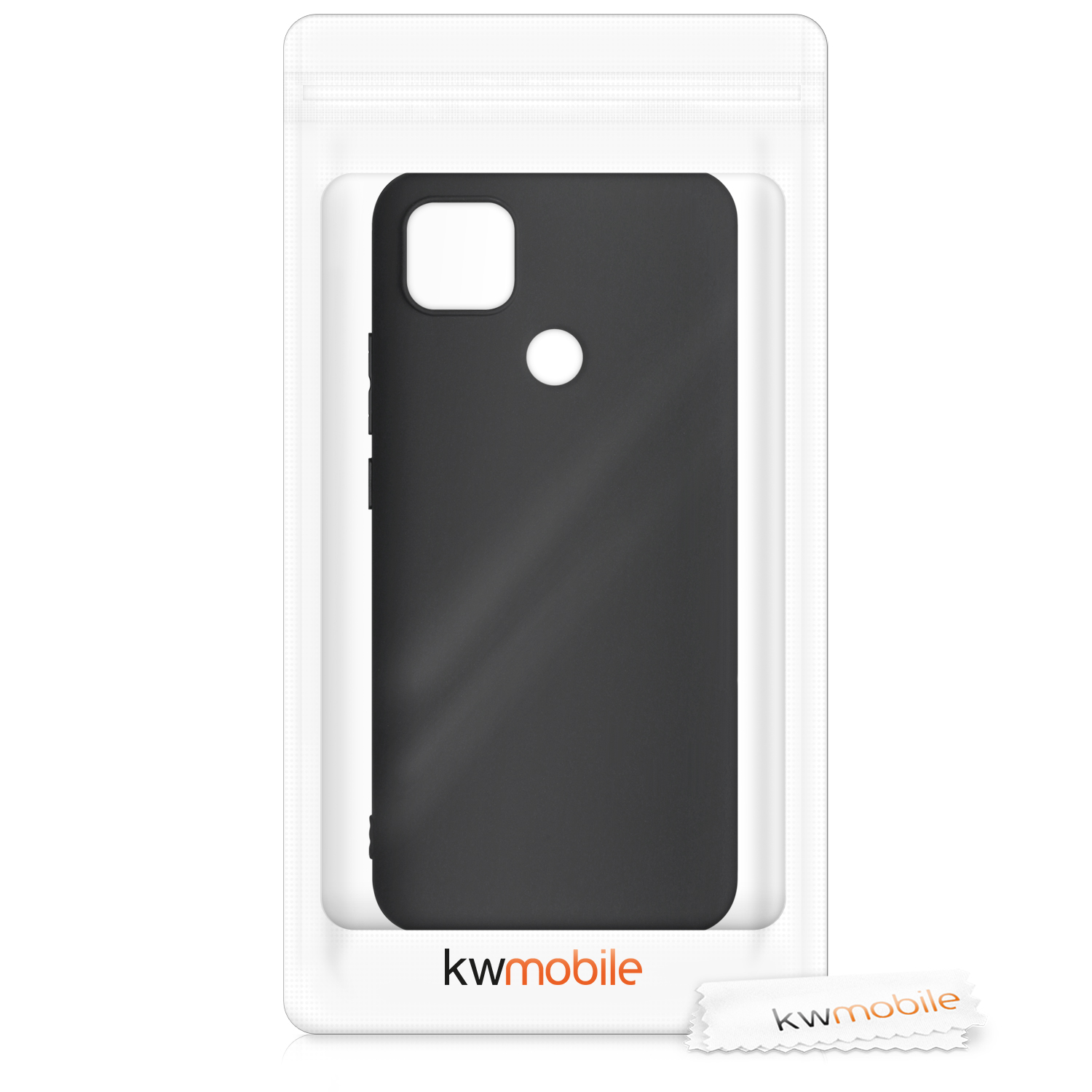 Kryt Xiaomi Redmi 9C silikonový TPU černá matná kwmobile