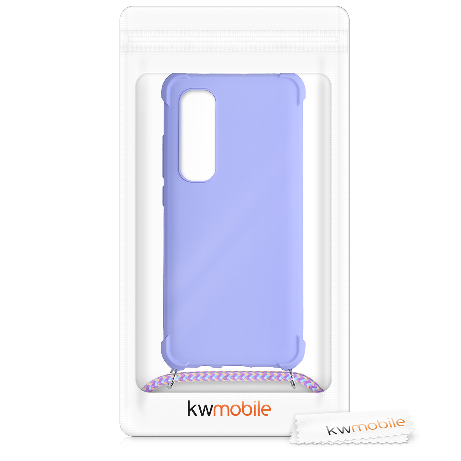 Crossbody kryt kwmobile Xiaomi Mi Note 10 Lite, levandulová