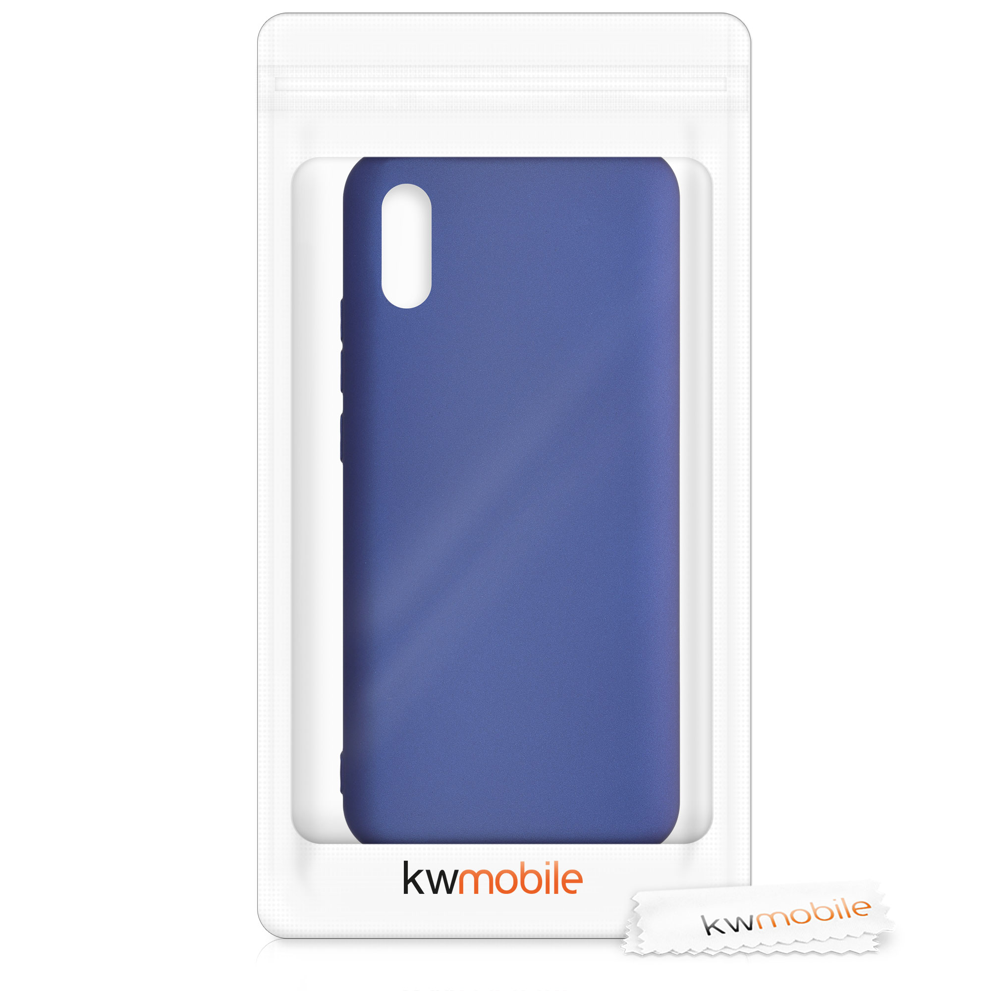 Kryt Xiaomi Redmi 9A metalický TPU modrá kwmobile