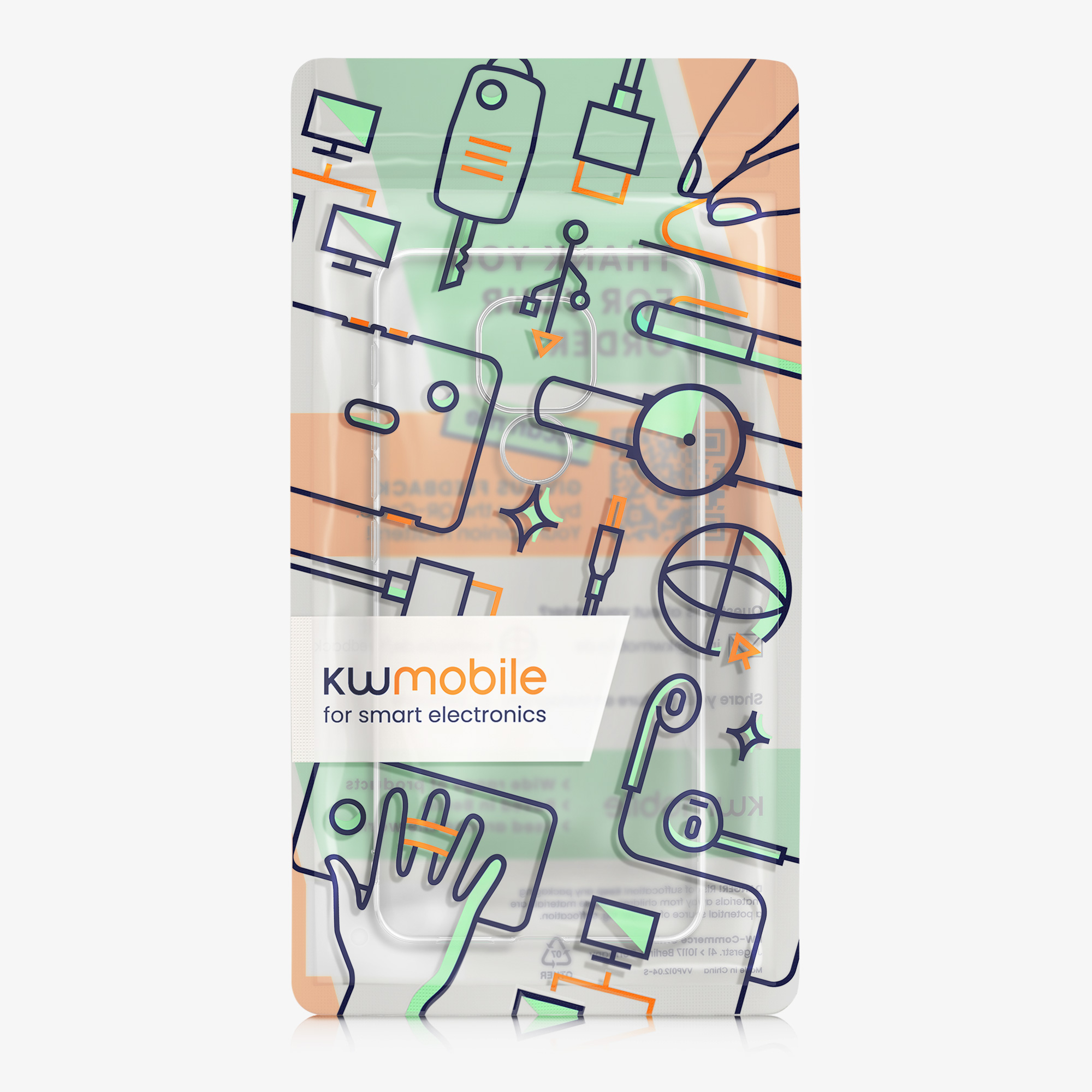 Kwmobile Silikonový kryt Motorola Moto G9 Play / Moto E7 Plus transparentní