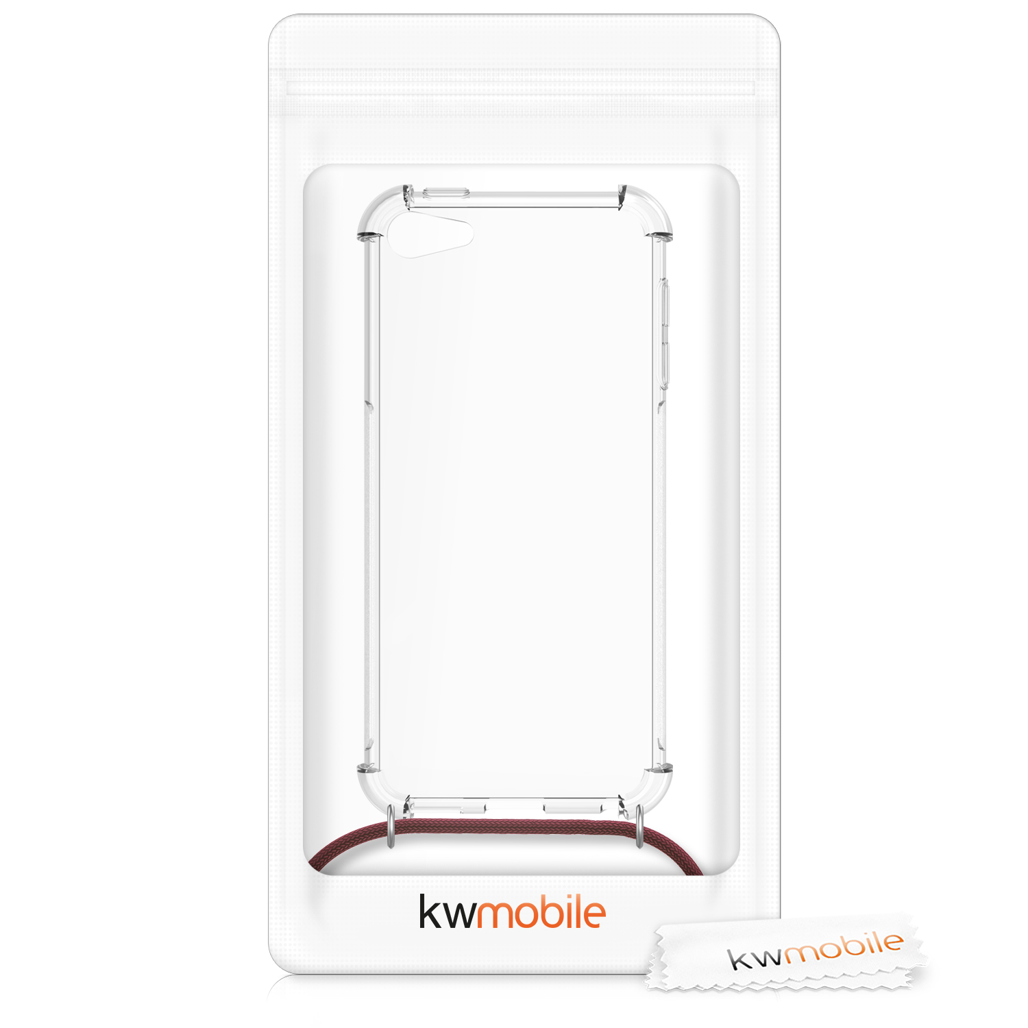 Crossbody kryt na mobil kwmobile pro Apple iPod Touch 6G / 7G (6th and 7th Generation) - tmavě červená