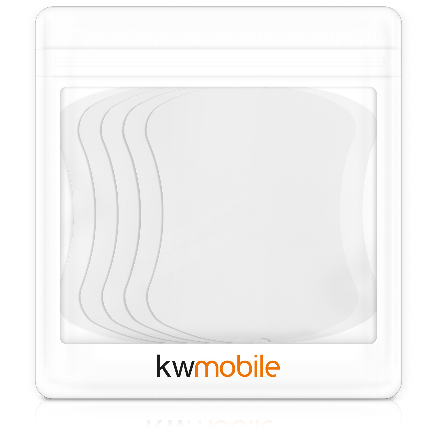 Ochranné samolepky pod kliky auta kwmobile 4 ks matně transparentní