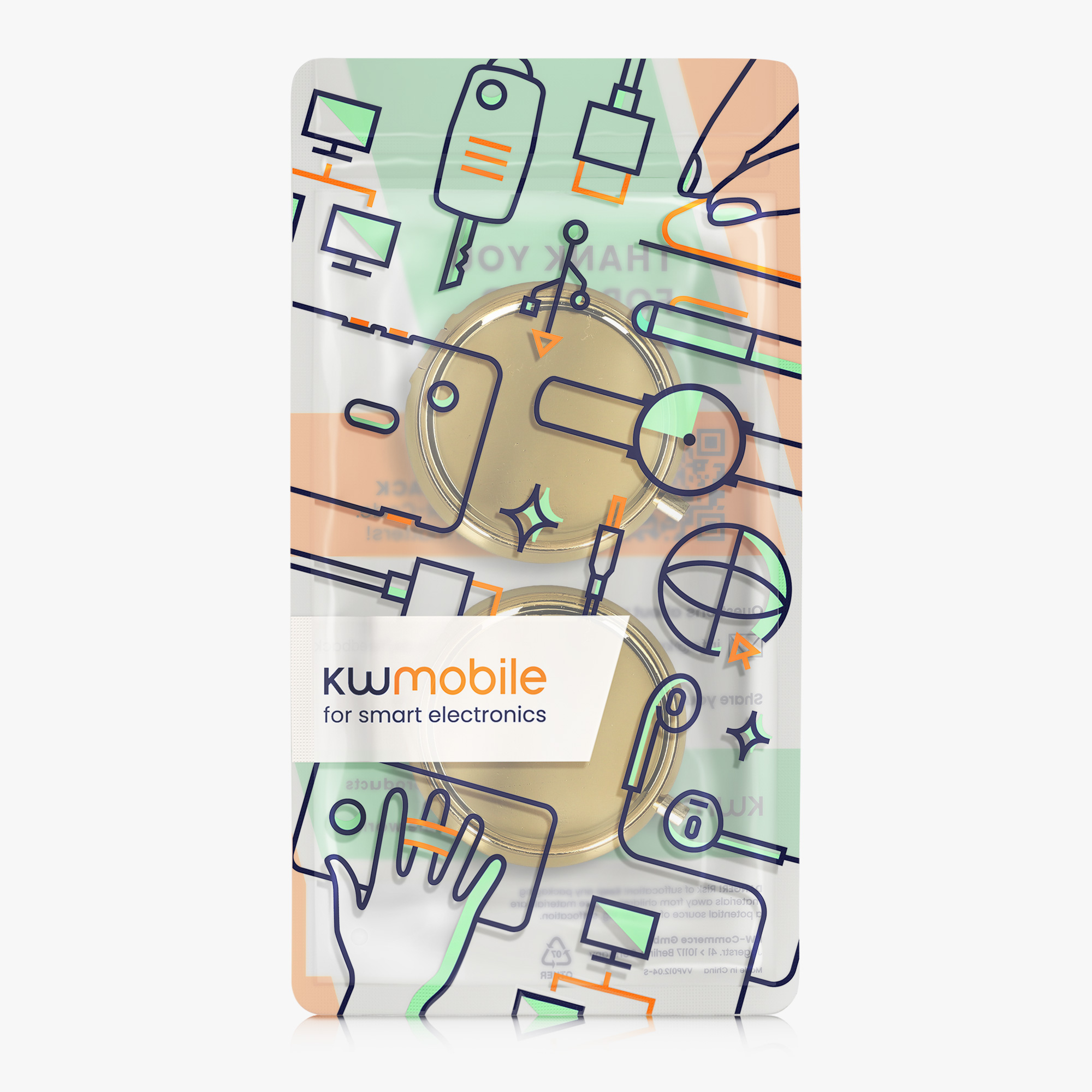 Krabička na léky kwmobile - zlatá