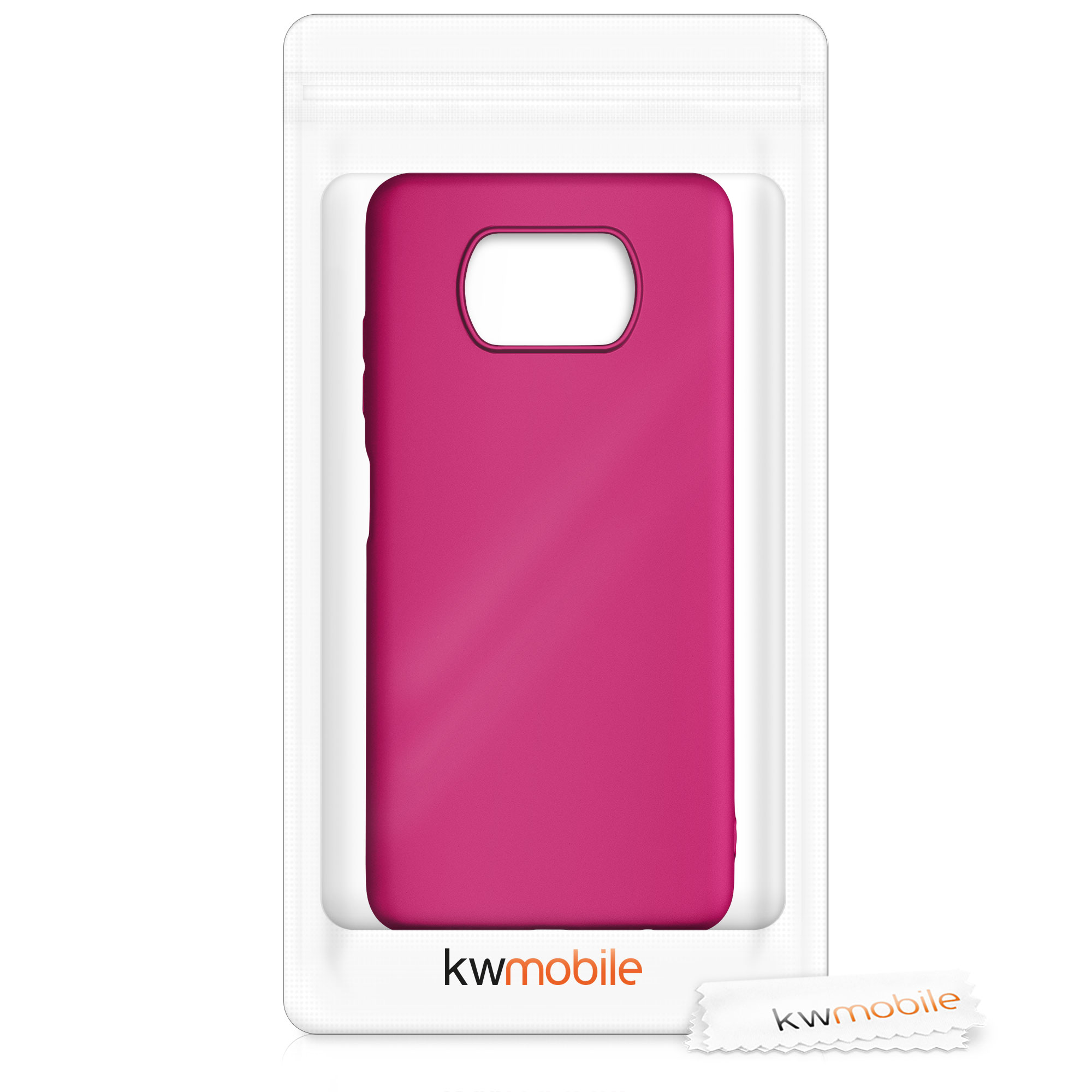 Kryt Xiaomi Poco X3 NFC metalický TPU metalická růžová kwmobile