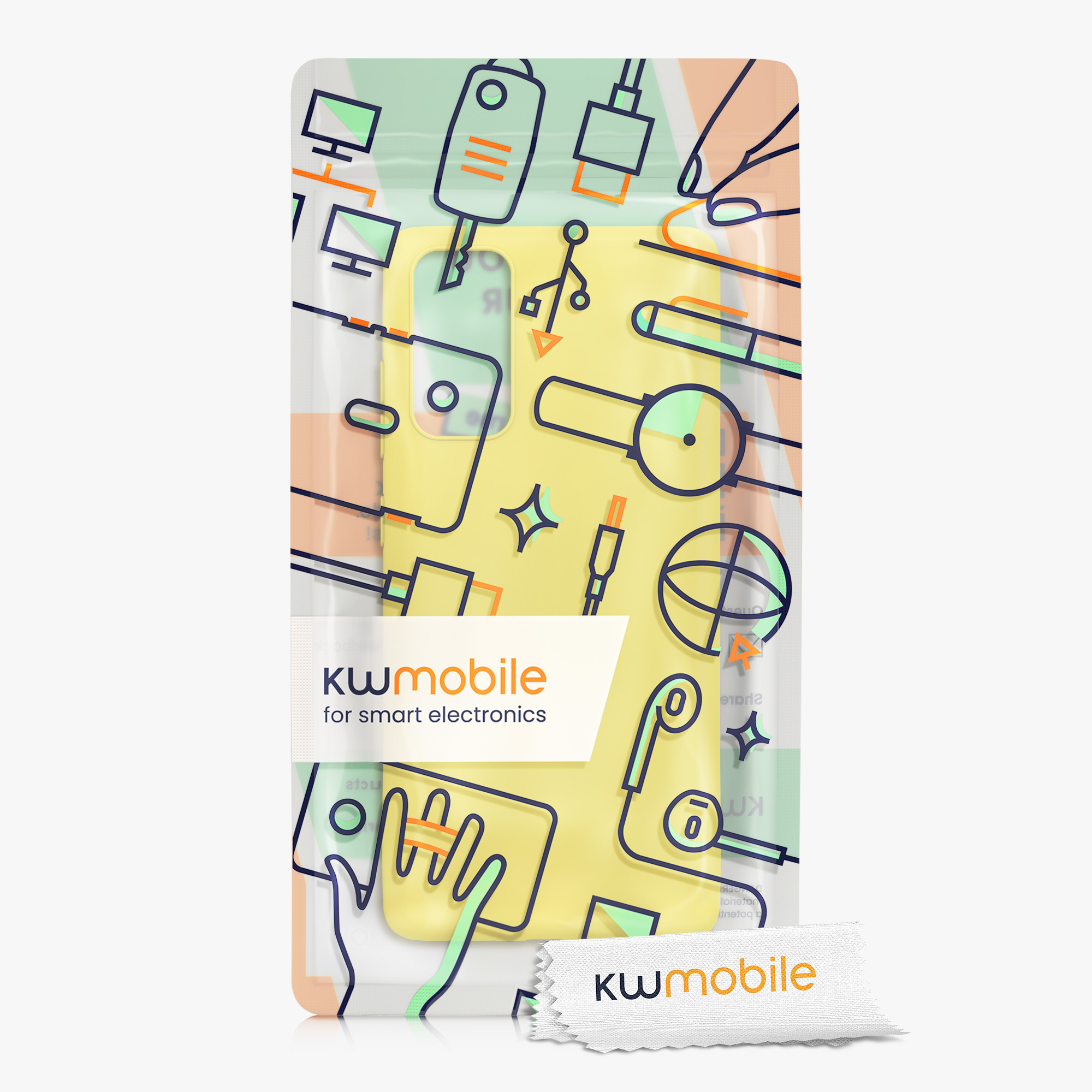 Kryt na mobil Samsung Galaxy S20 FE kwmobile TPU zářivě žlutý