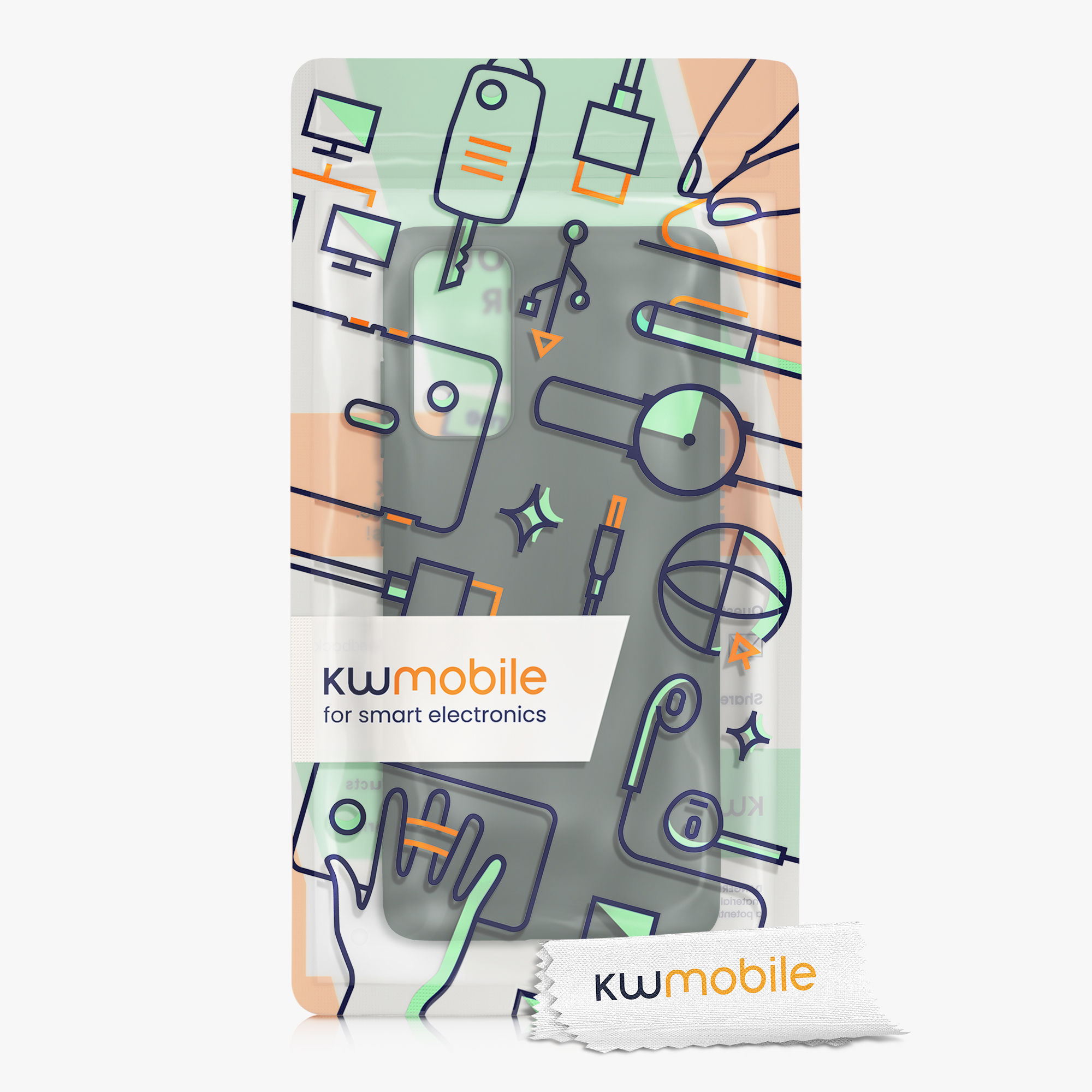 Kryt na mobil Samsung Galaxy S20 FE kwmobile TPU mechově zelený