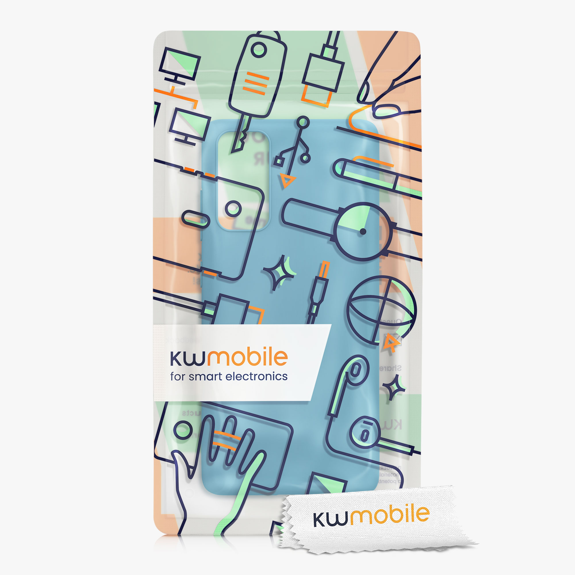 Kryt na mobil Samsung Galaxy S20 FE kwmobile TPU karibsky modrý