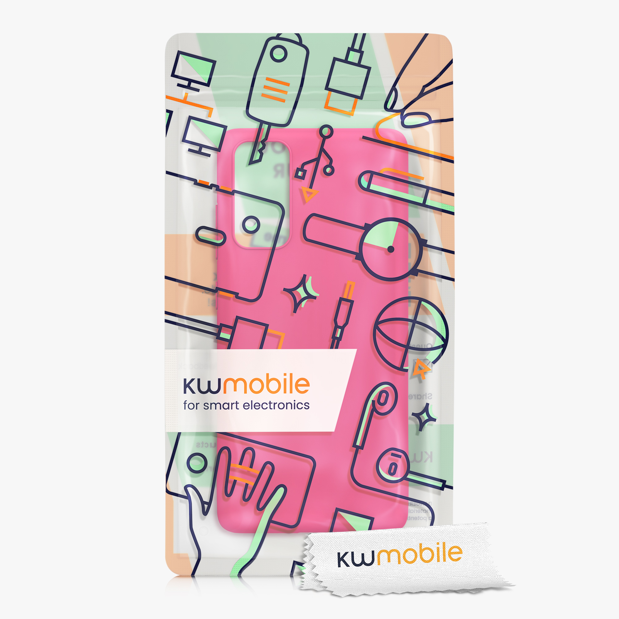 Kryt na mobil Samsung Galaxy S20 FE kwmobile TPU neonově růžový