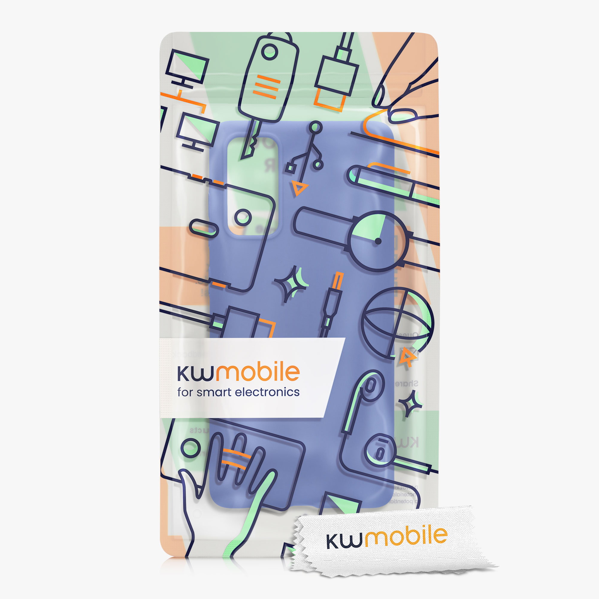 Kryt na mobil Samsung Galaxy S20 FE kwmobile TPU baltsky modrý