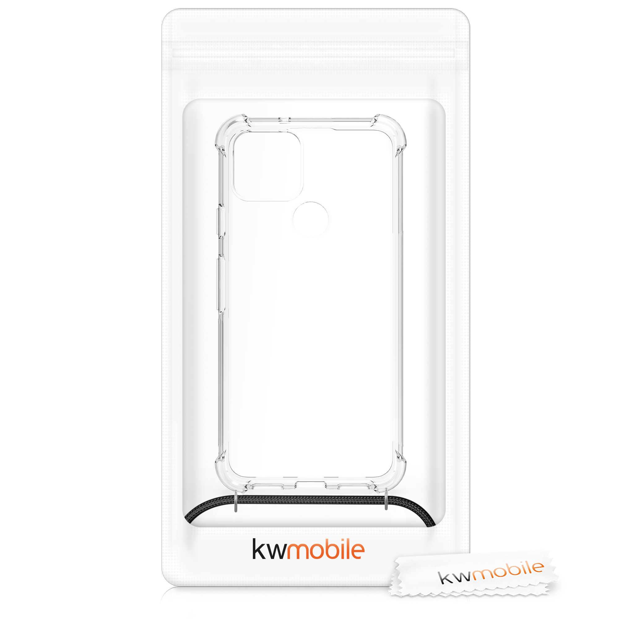 Crossbody kryt kwmobile pro Google Pixel 5 - transparentní