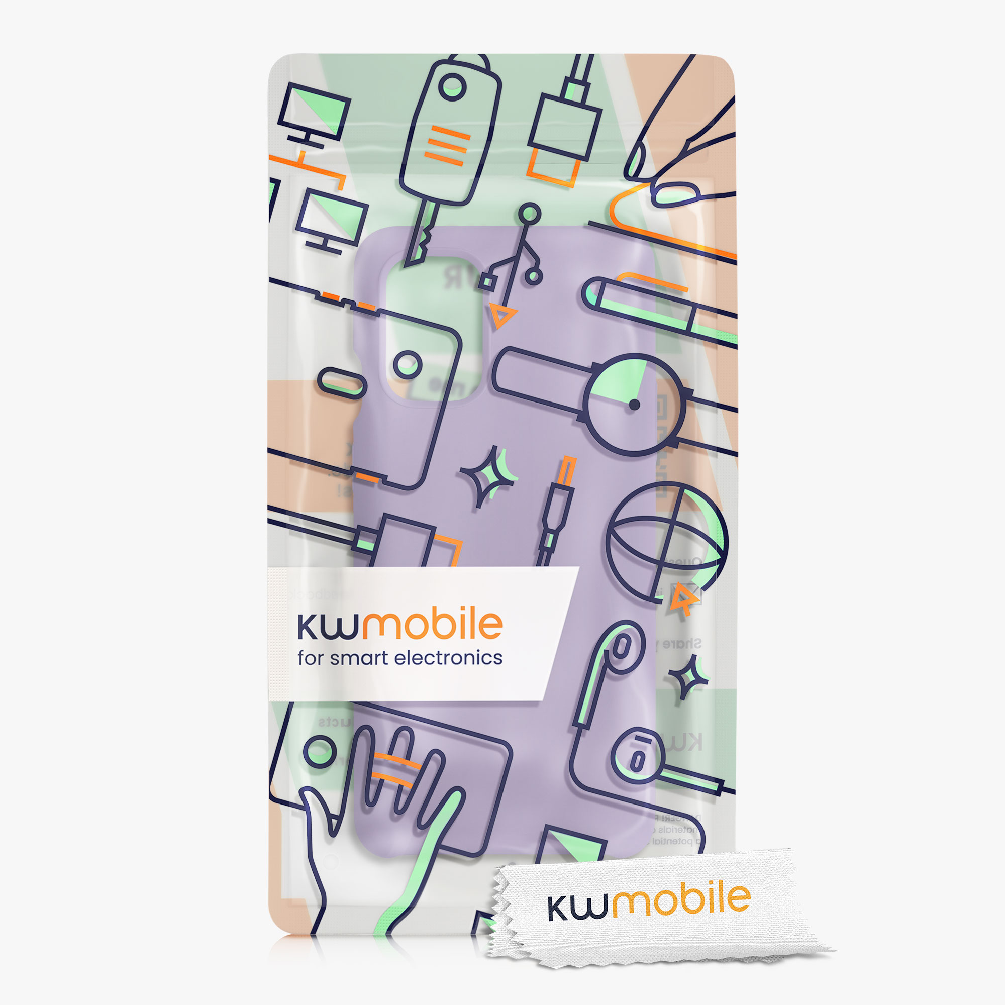 Kryt na mobil OnePlus 8T kwmobile TPU fialová