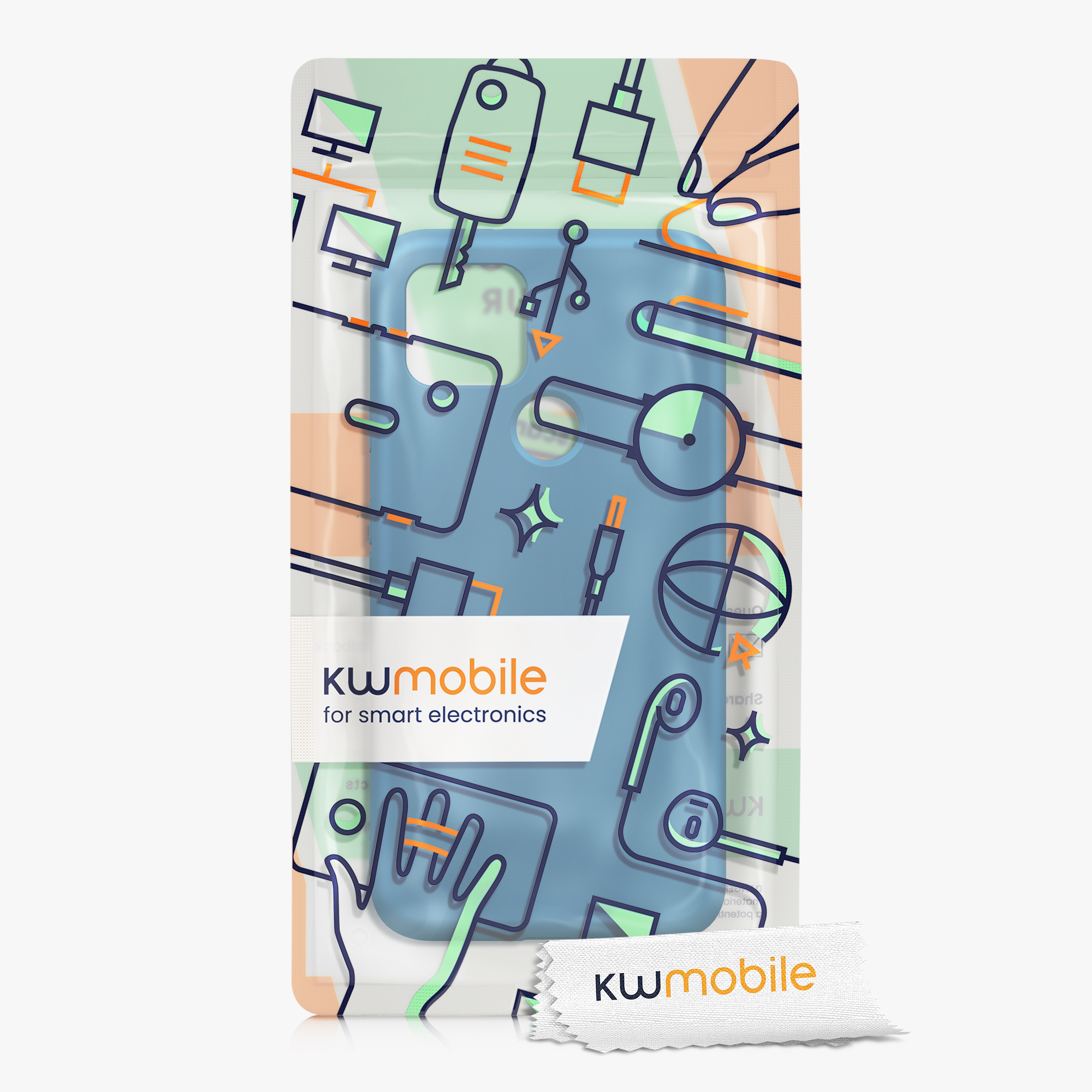 Zadní kryt kwmobile pro Google Pixel 5 - karibská modrá