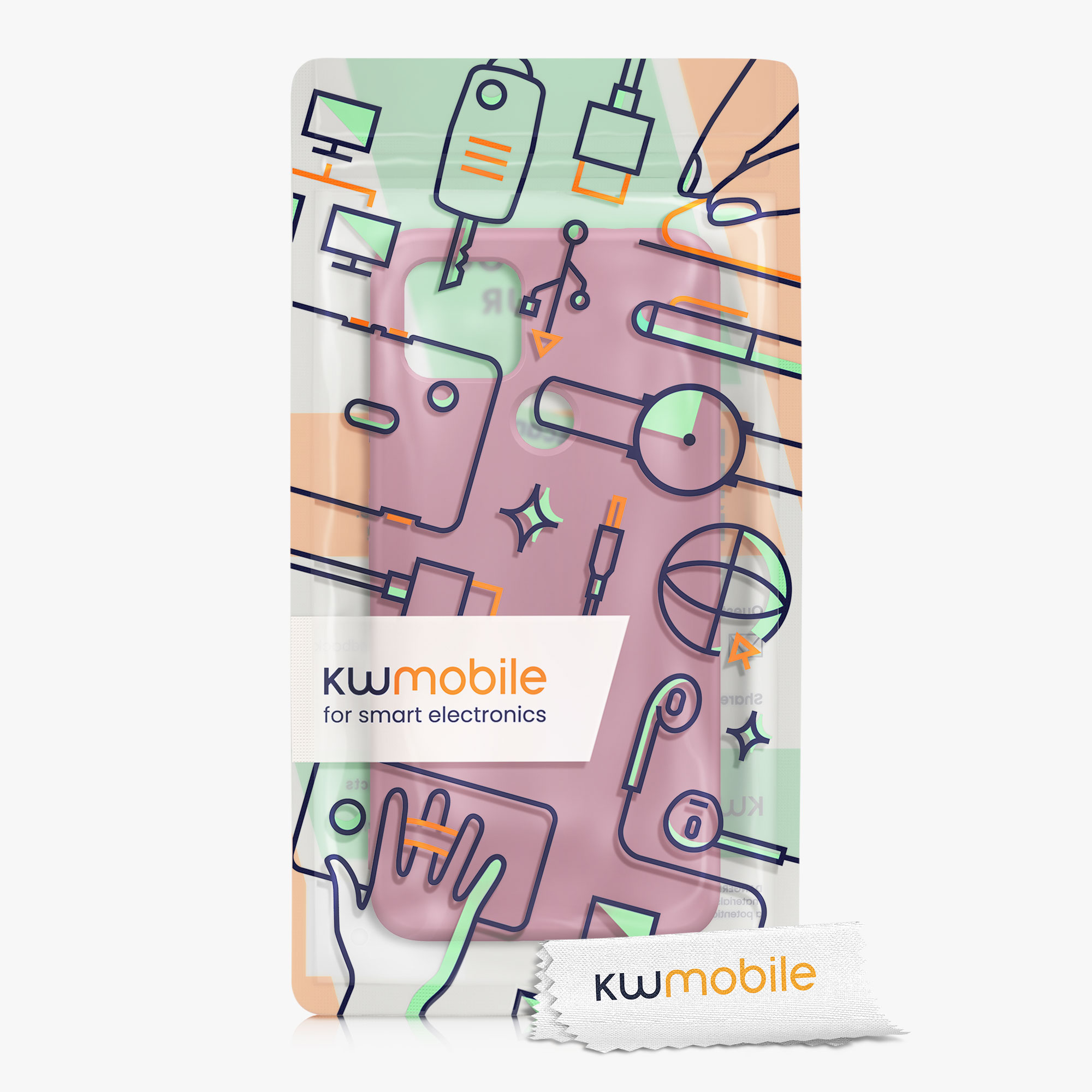 Zadní kryt kwmobile pro Google Pixel 4a - tmavě růžová