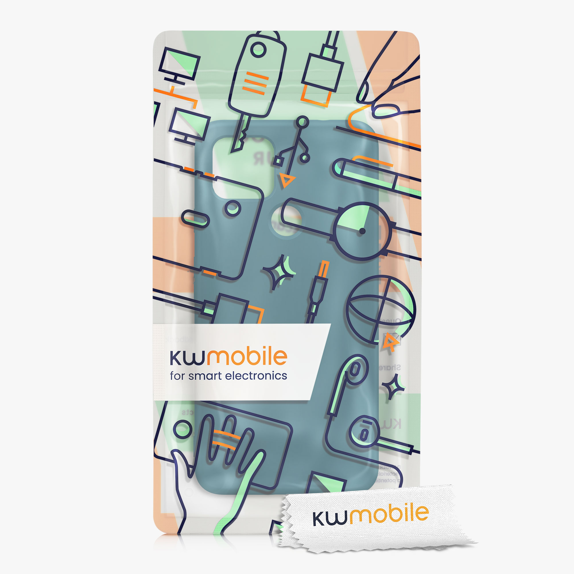 Zadní kryt kwmobile pro Google Pixel 4a - matná petrolejová