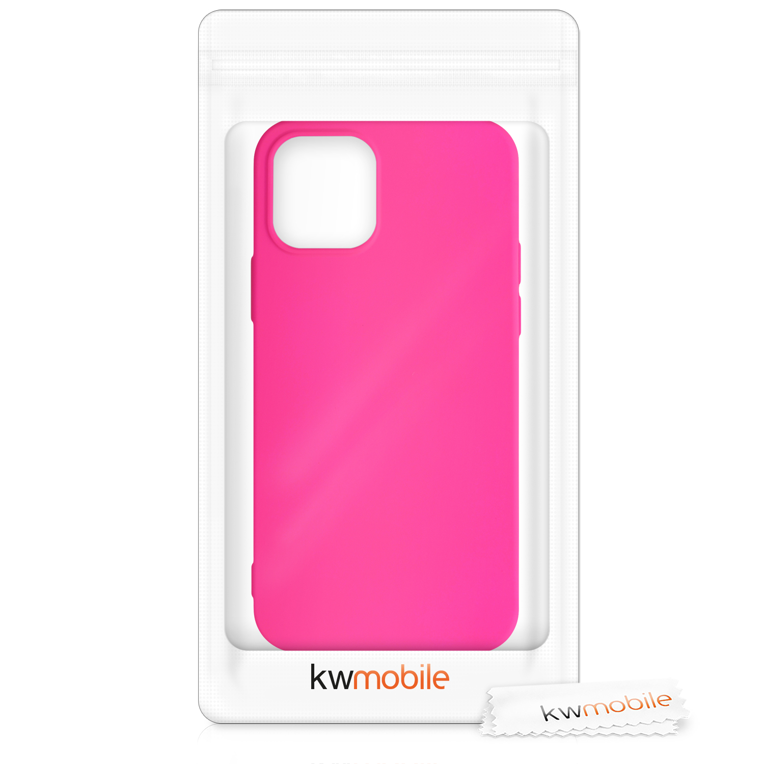 Kryt na mobil kwmobile iPhone 12 / iPhone 12 Pro Case - neonově růžová