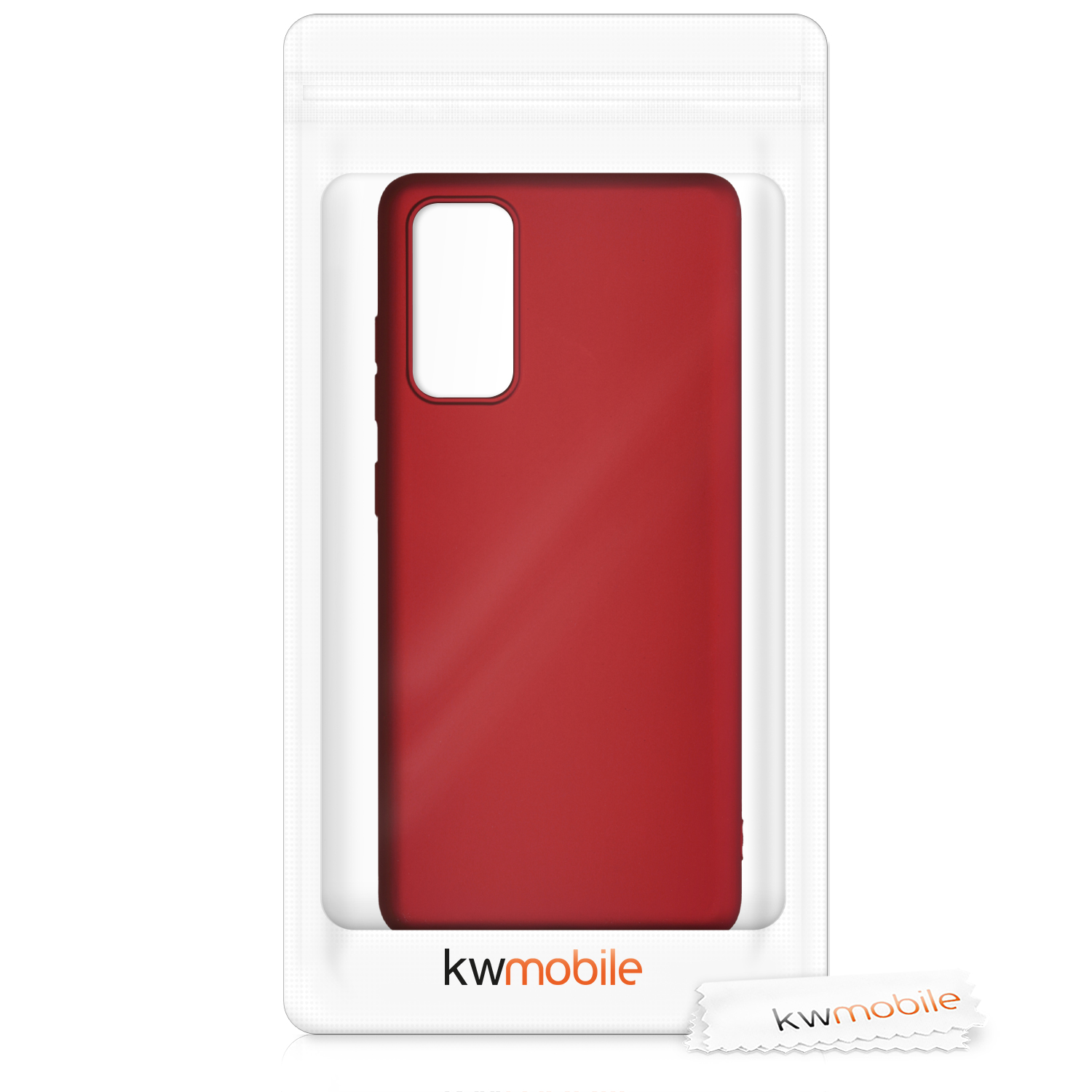 Metalický kryt na mobil Samsung Galaxy S20 FE kwmobile metalicky tmavě červený
