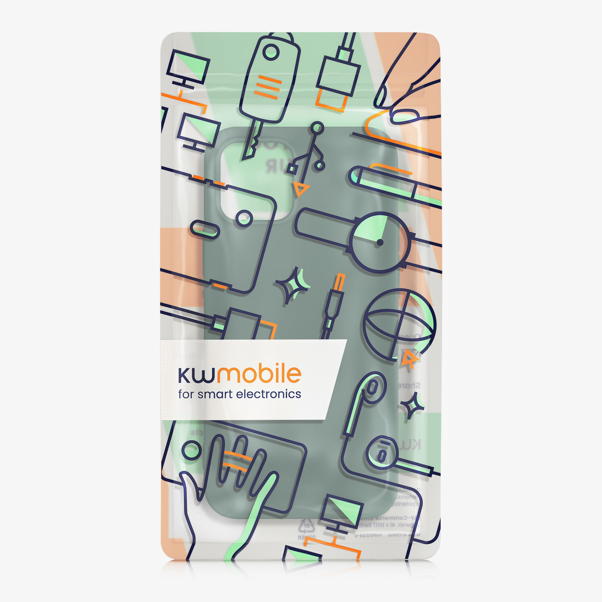 Silikonový kryt kwmobile pro iPhone 12 / iPhone 12 Pro - lesní zelená
