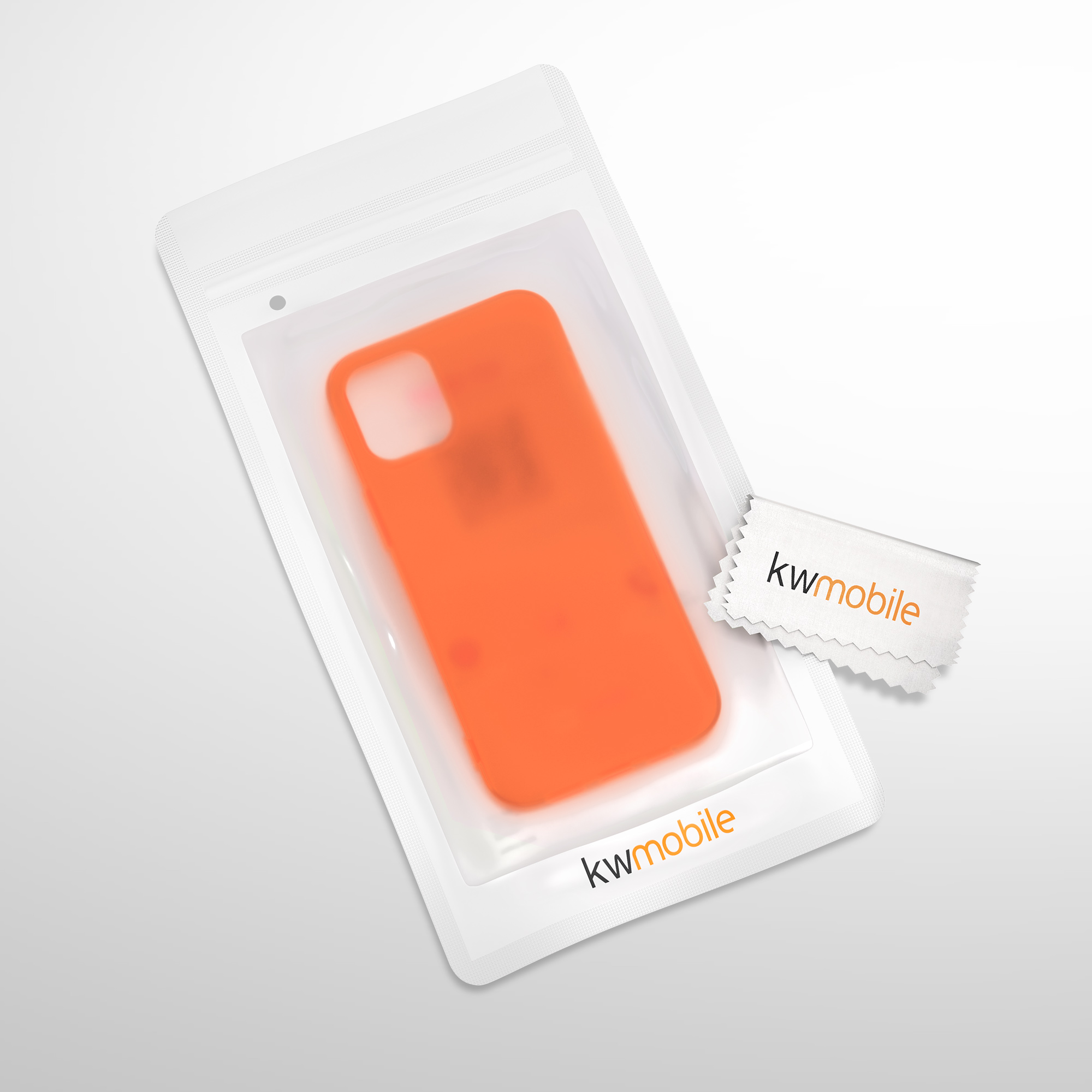 Kryt na mobil kwmobile iPhone 12 / iPhone 12 Pro - neonově oranžová