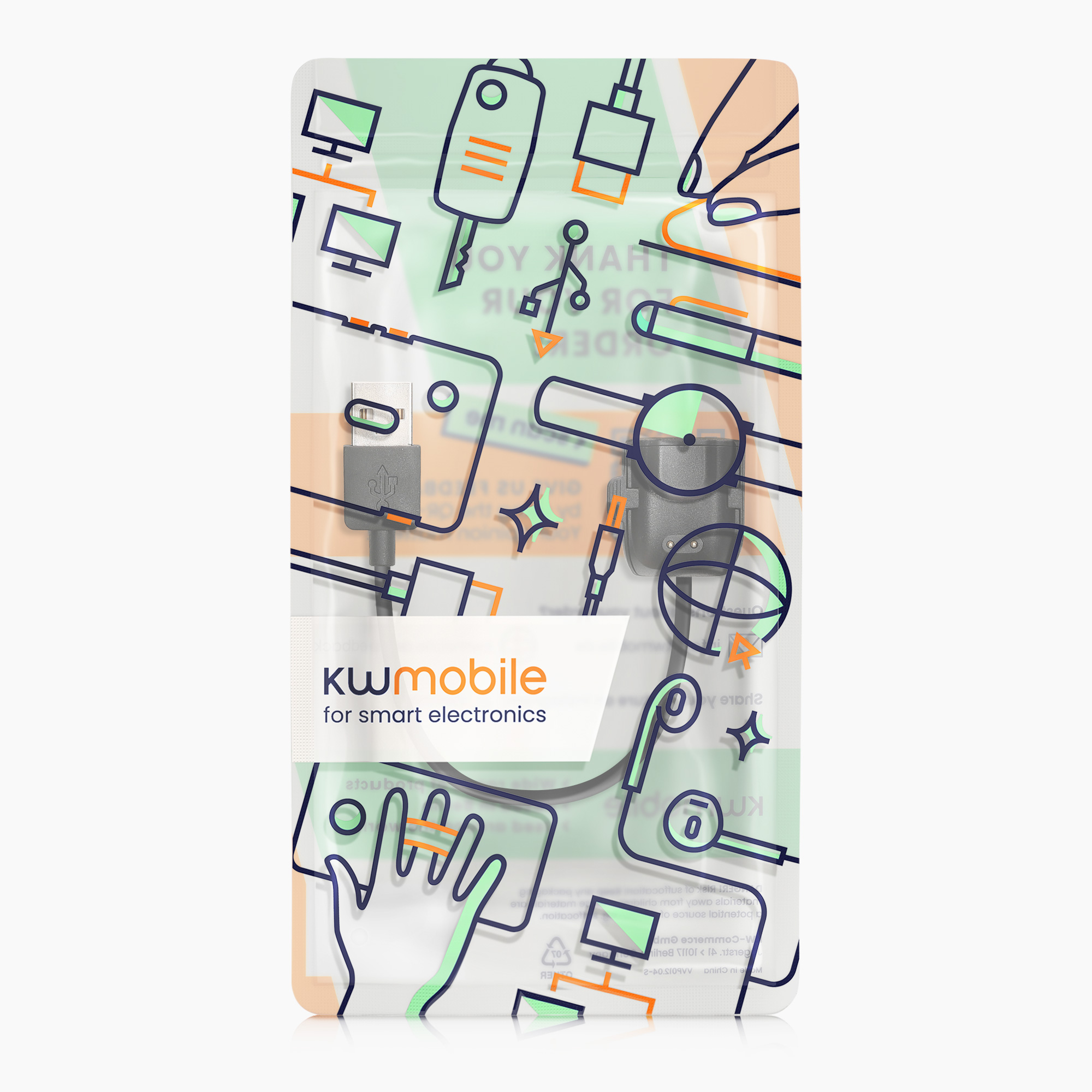 Nabíjecí kabel Samsung Galaxy Fit 2 kwmobile USB černý