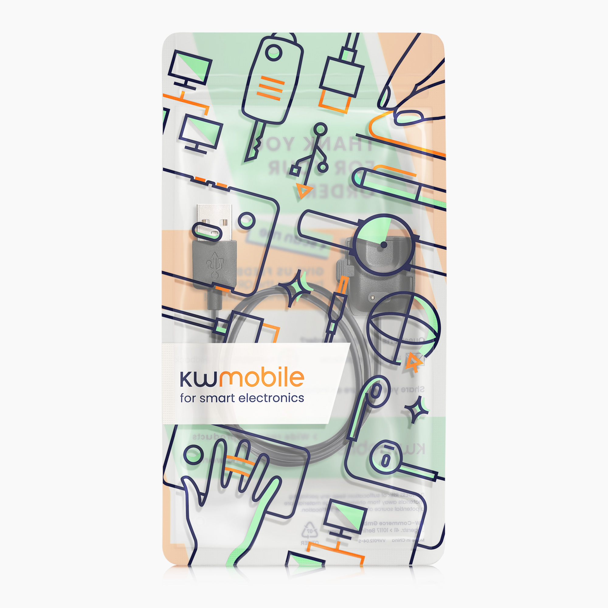 Nabíjecí kabel Samsung Galaxy Fit 2 kwmobile USB černý