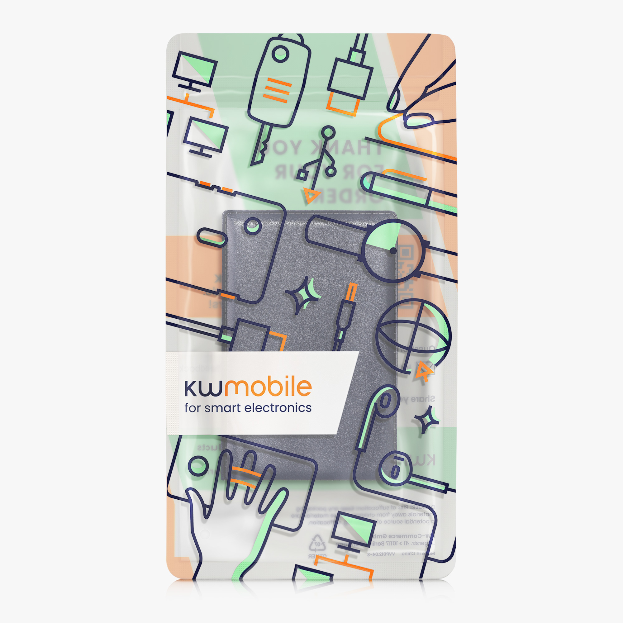 Pouzdro na doklady kwmobile pro Credit, Personal Identification and D… - tmavě modrá