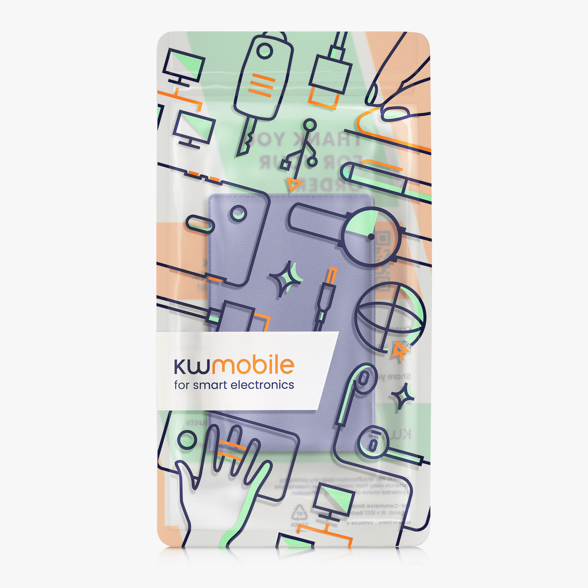 Pouzdro na doklady kwmobile pro Credit, Personal Identification and D… - levandulová