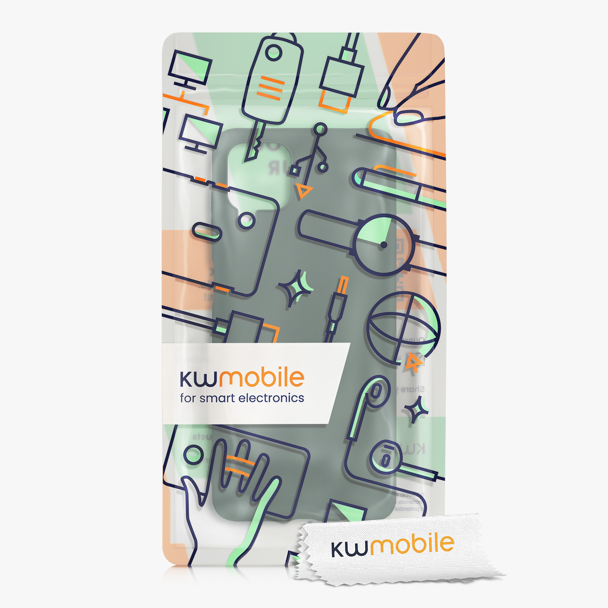 Kryt na mobil Samsung Galaxy A12 kwmobile TPU mechově zelený