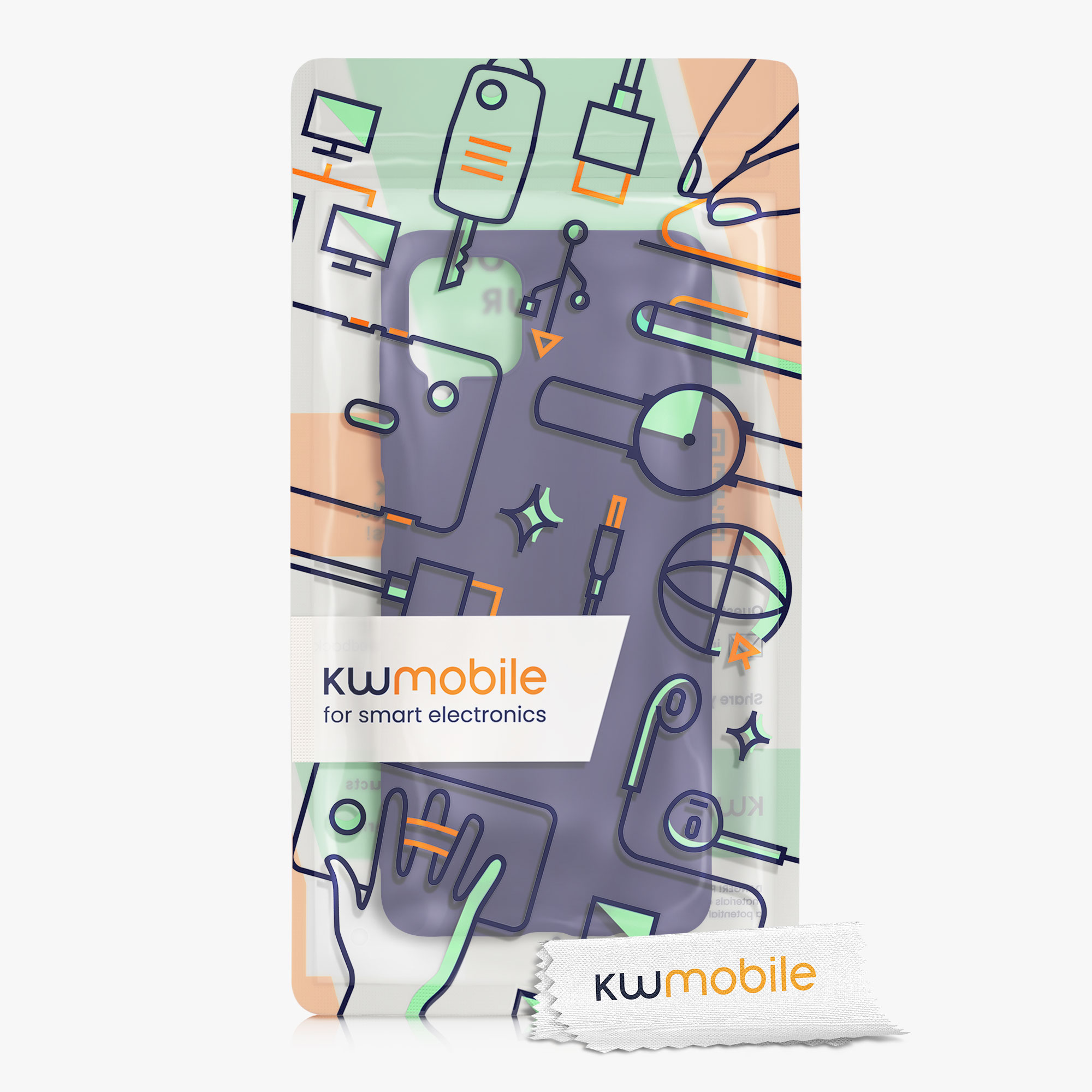 Kryt na mobil Samsung Galaxy A12 kwmobile TPU Deep Ocean
