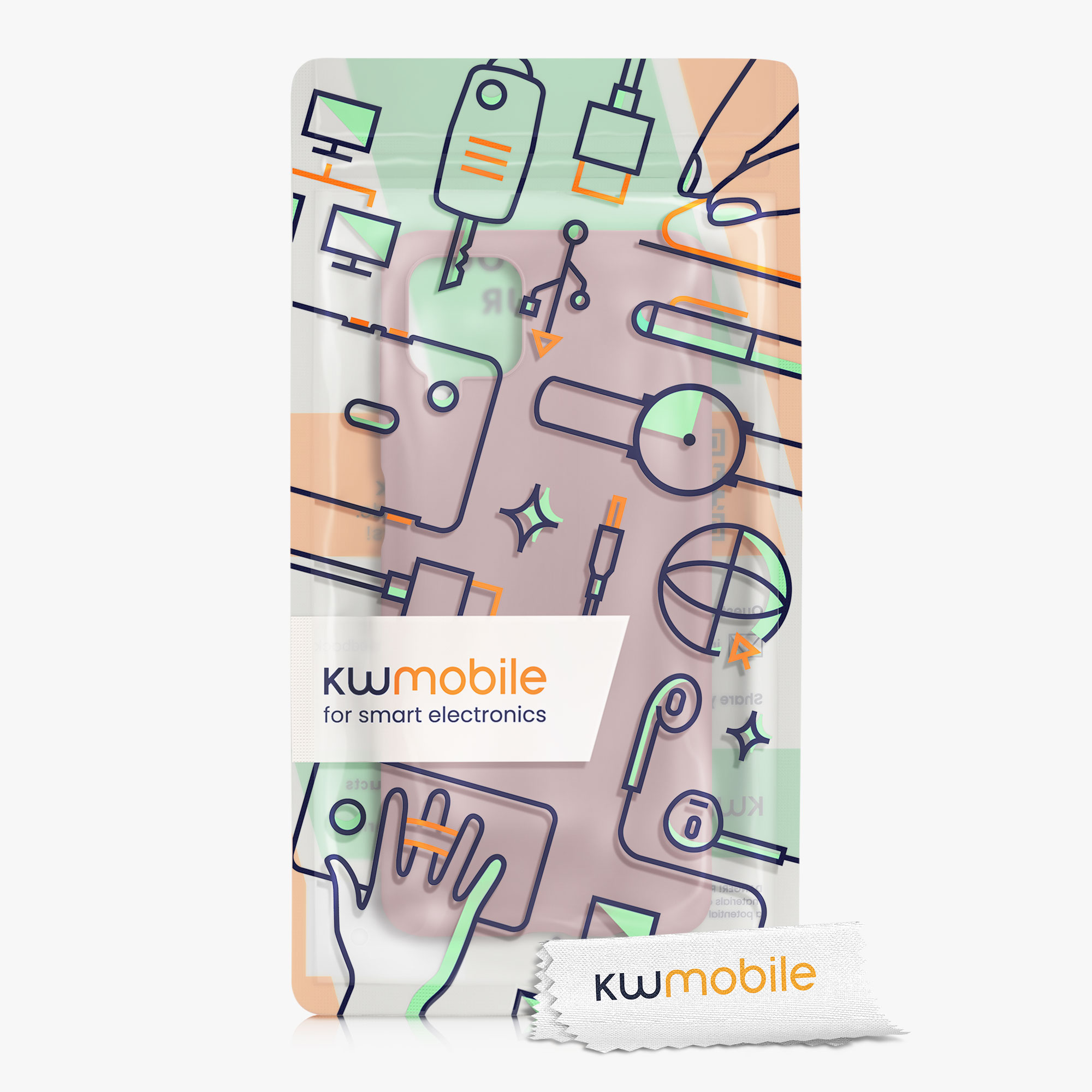 Kryt na mobil Samsung Galaxy A12 kwmobile TPU nude lila