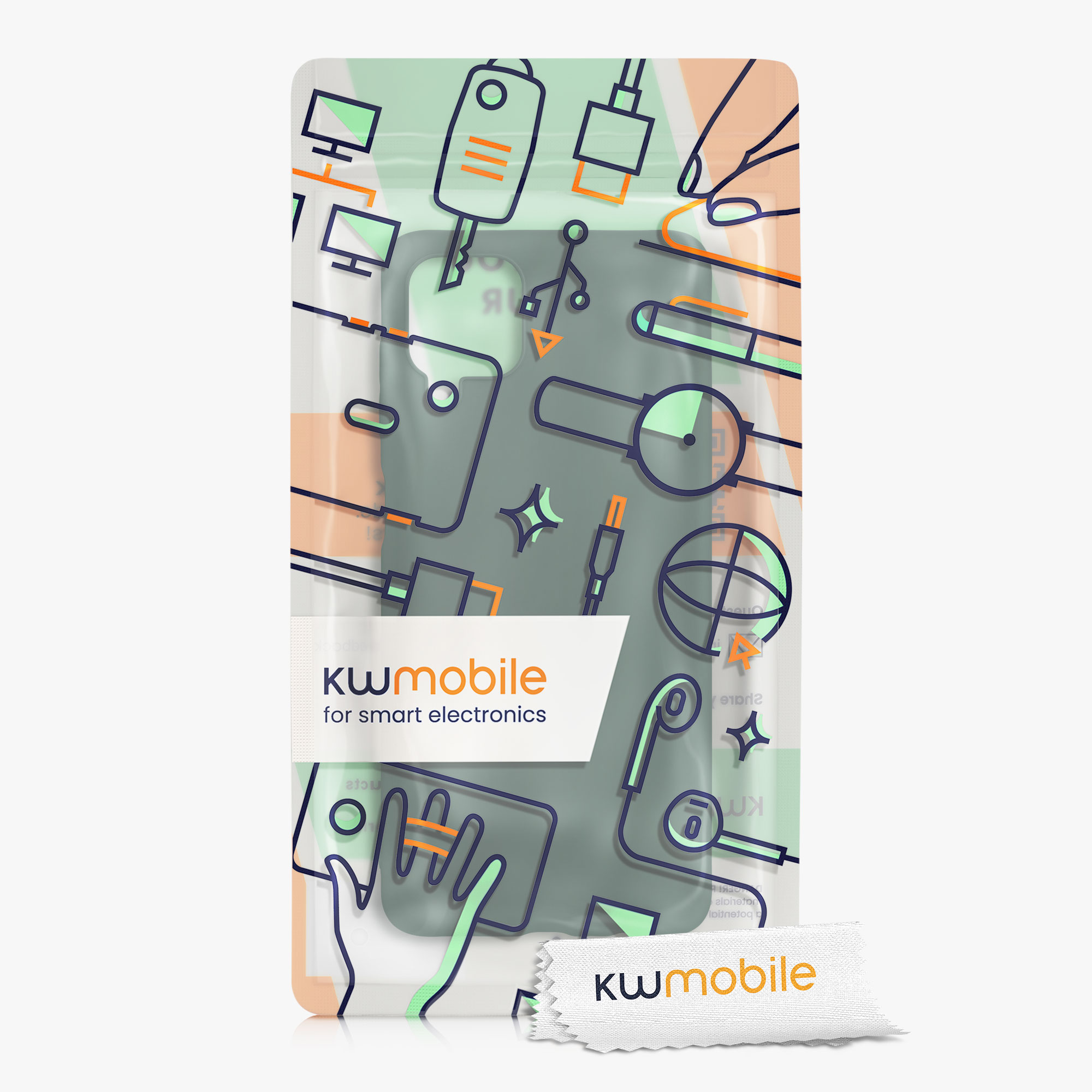 Kryt na mobil Samsung Galaxy A12 kwmobile TPU lesně zelený