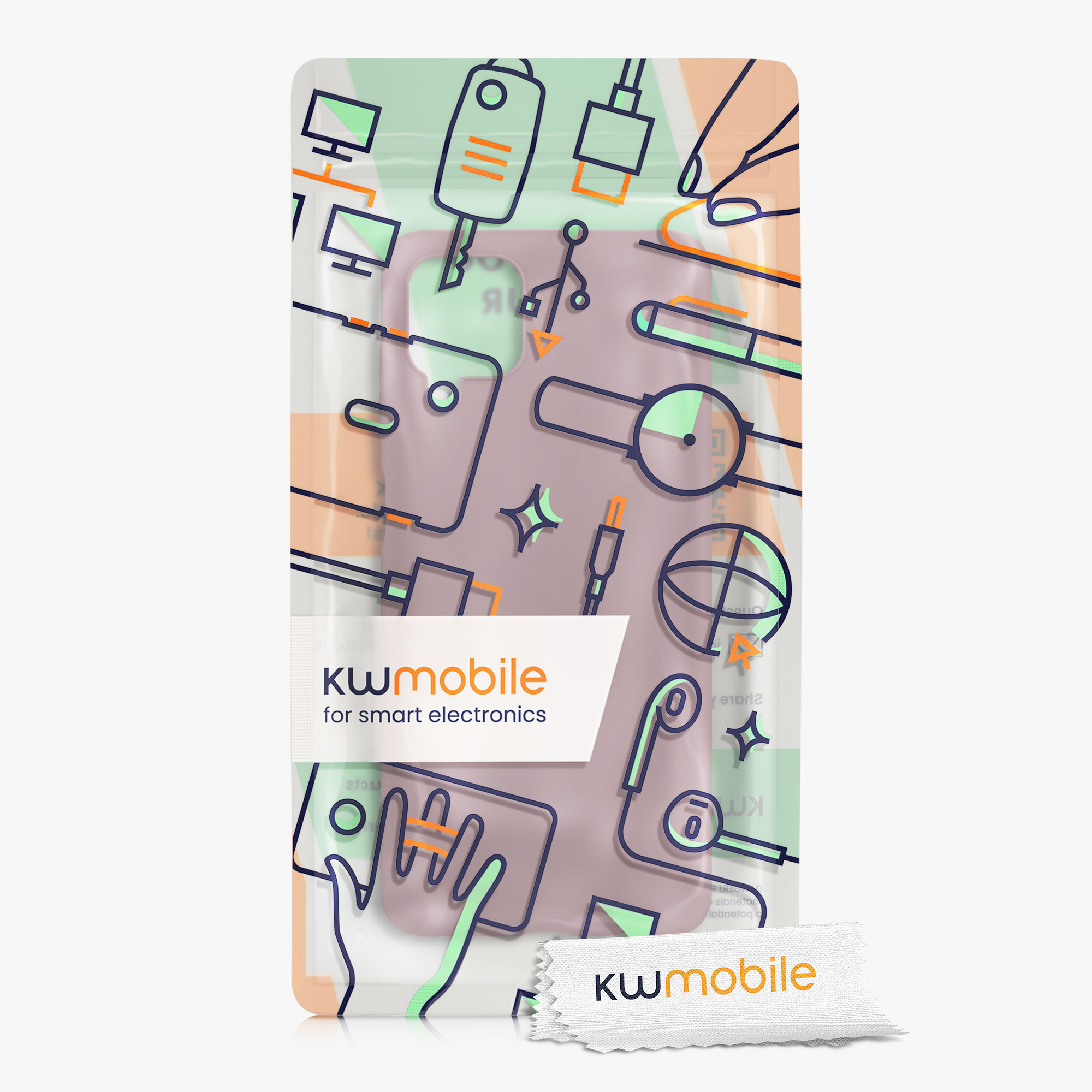 Kryt na mobil Samsung Galaxy A12 kwmobile TPU pudrově růžový
