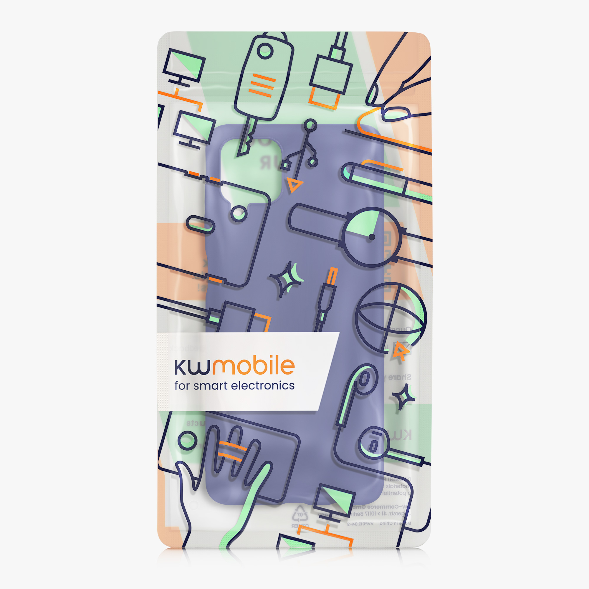Kryt na mobil Samsung Galaxy A12 kwmobile TPU modrofialový