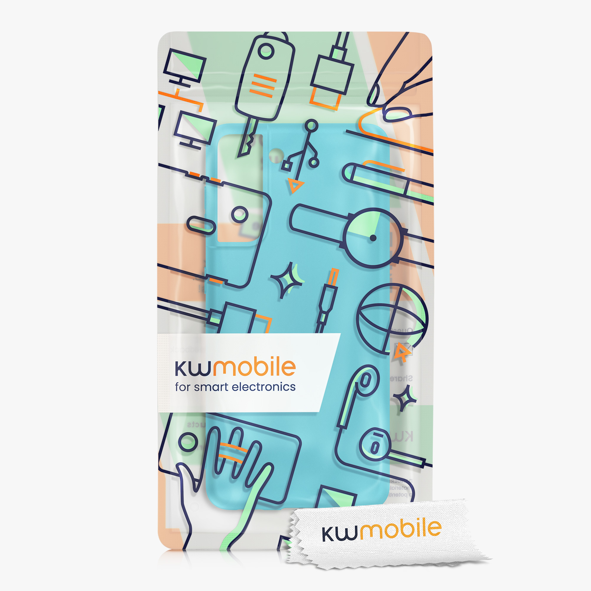 Kryt na mobil Samsung Galaxy S21 kwmobile TPU Cool Glacier
