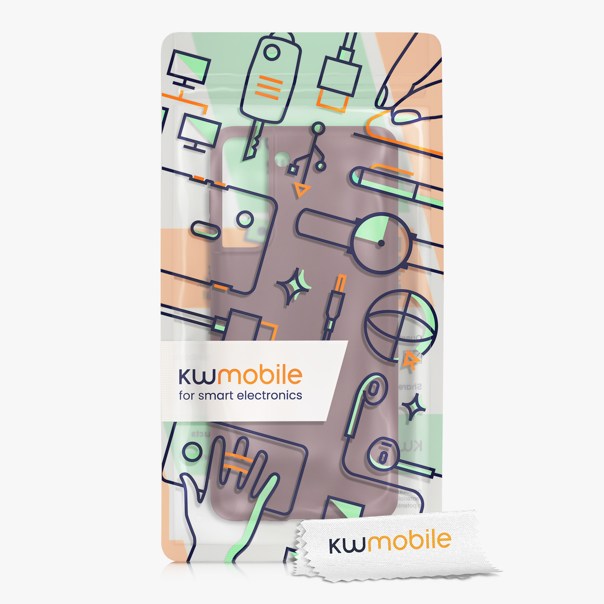 Kryt na mobil Samsung Galaxy S21 kwmobile TPU hroznově fialový