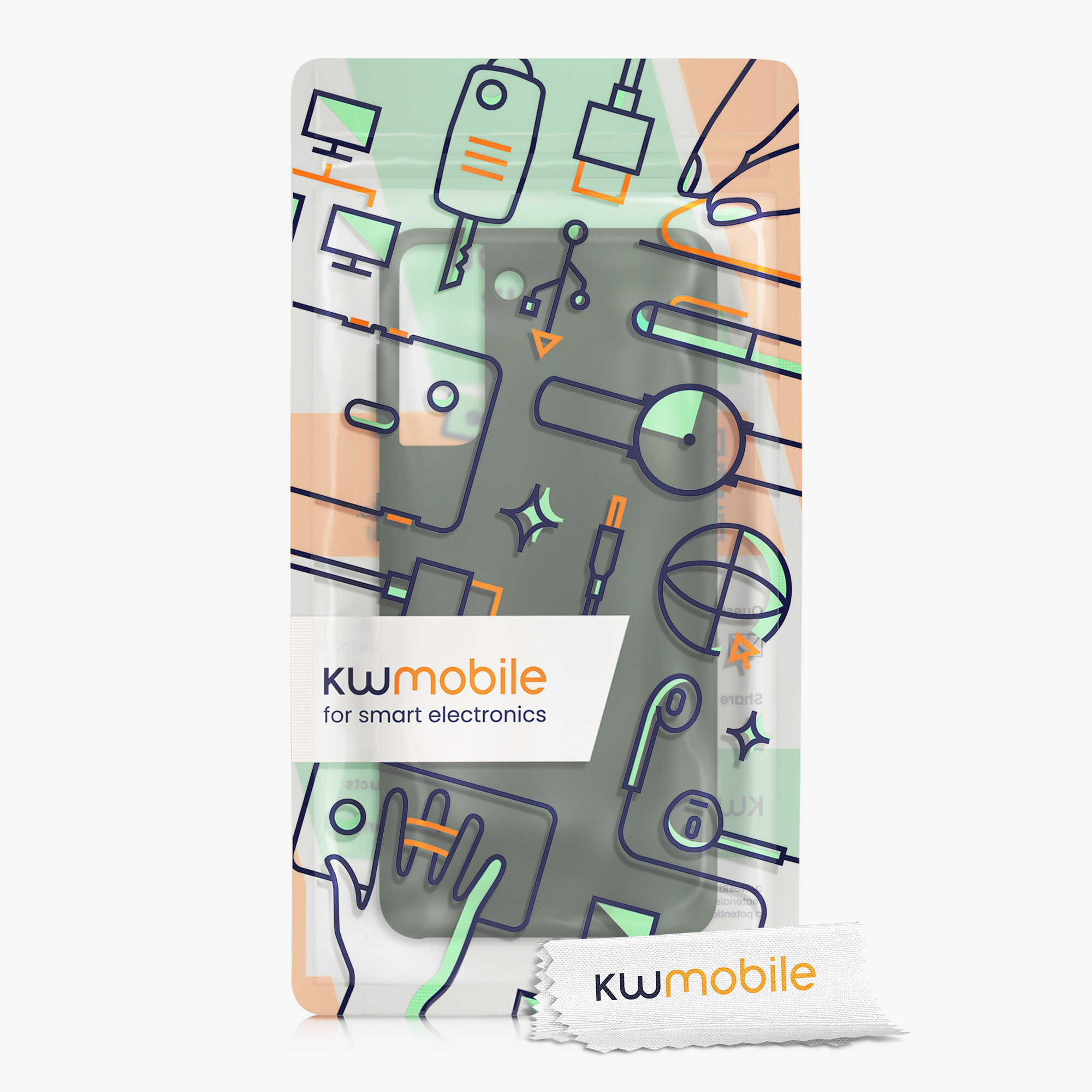Kryt na mobil Samsung Galaxy S21 kwmobile TPU matně tmavě zelený