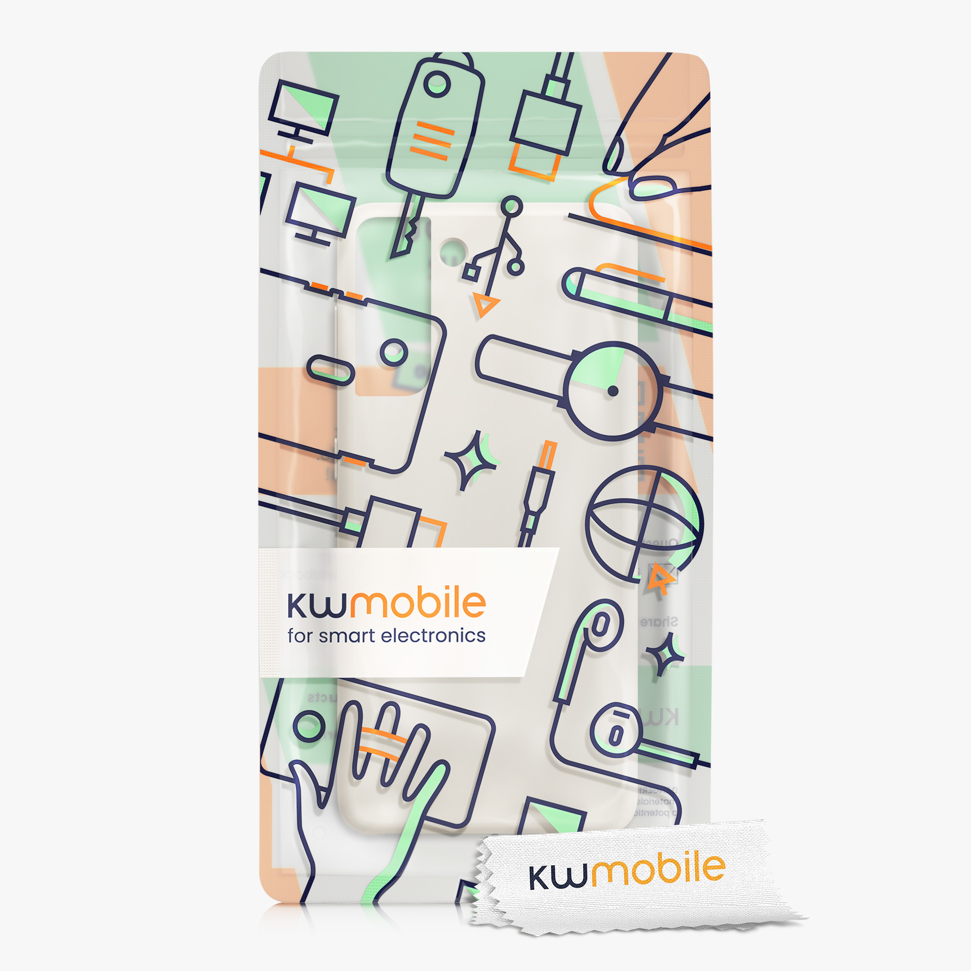 Kryt na mobil Galaxy S21 kwmobile Soft Cover matná krémová