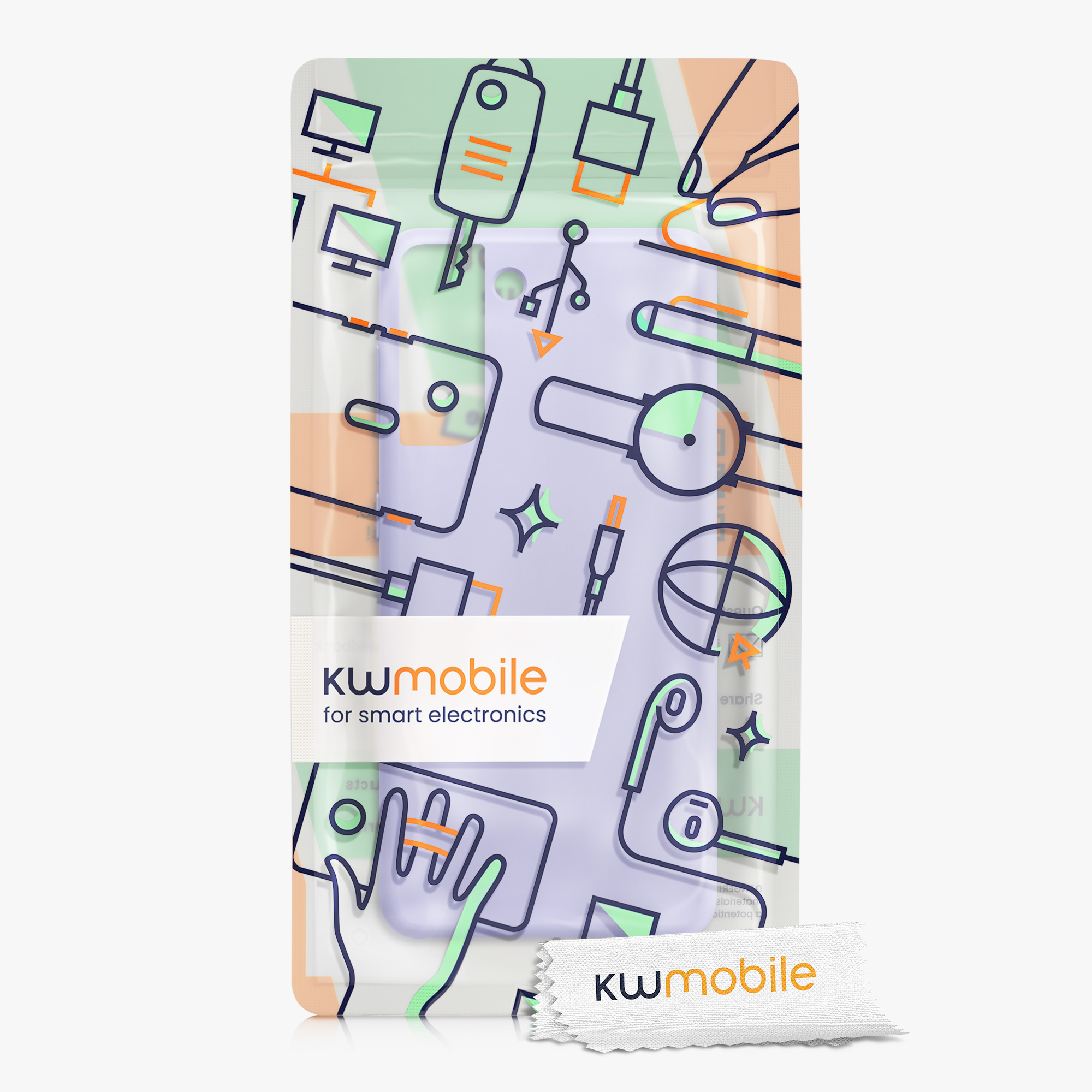 Kryt na mobil Samsung Galaxy S21 kwmobile TPU světle levandulový