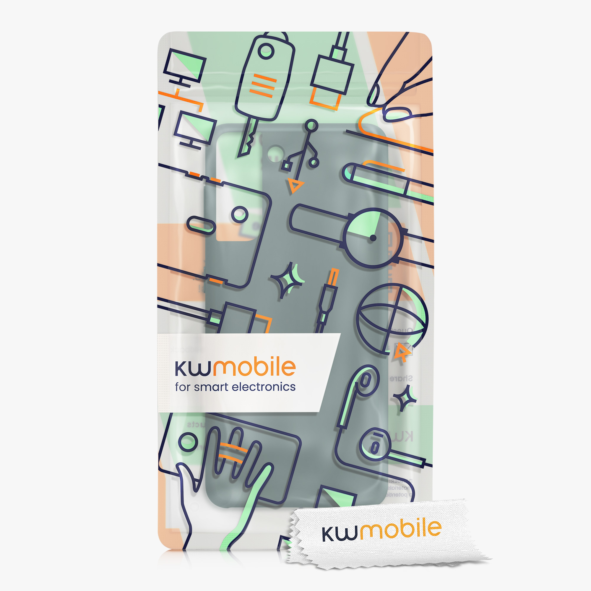 Kryt na mobil Samsung Galaxy S21 kwmobile TPU mechově zelený