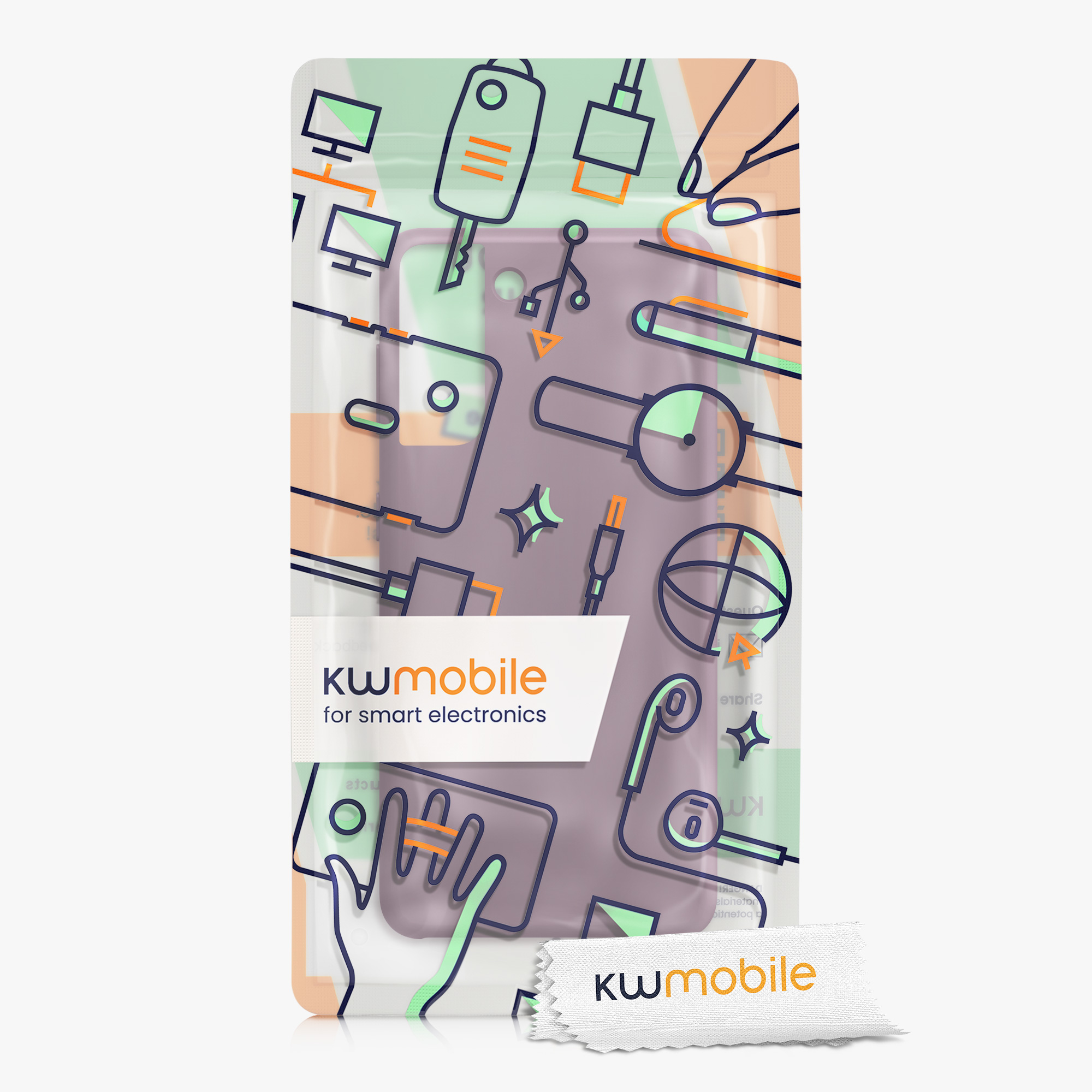 Kryt na mobil Samsung Galaxy S21 kwmobile TPU hroznově fialový