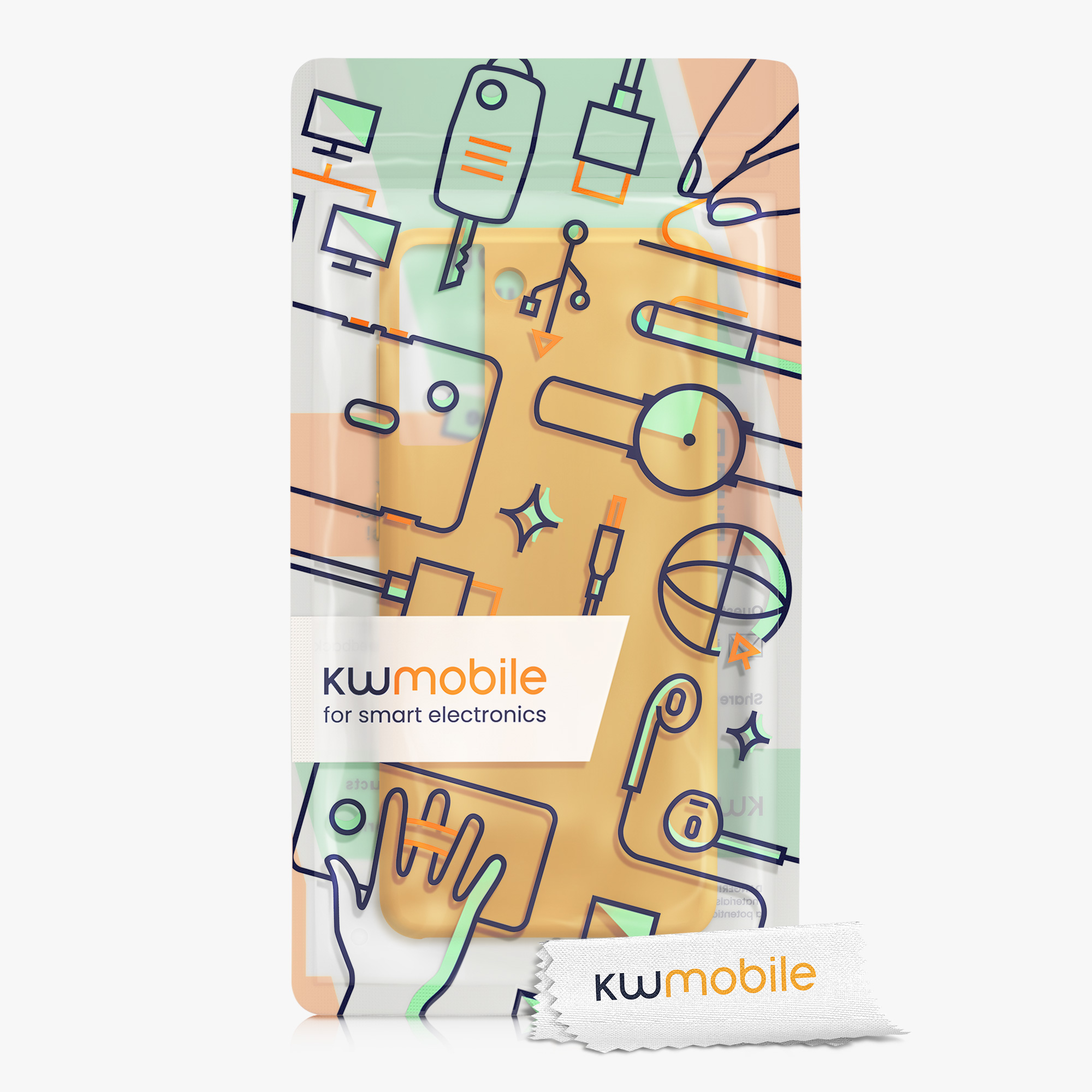 Kryt na mobil Samsung Galaxy S21 kwmobile TPU mango