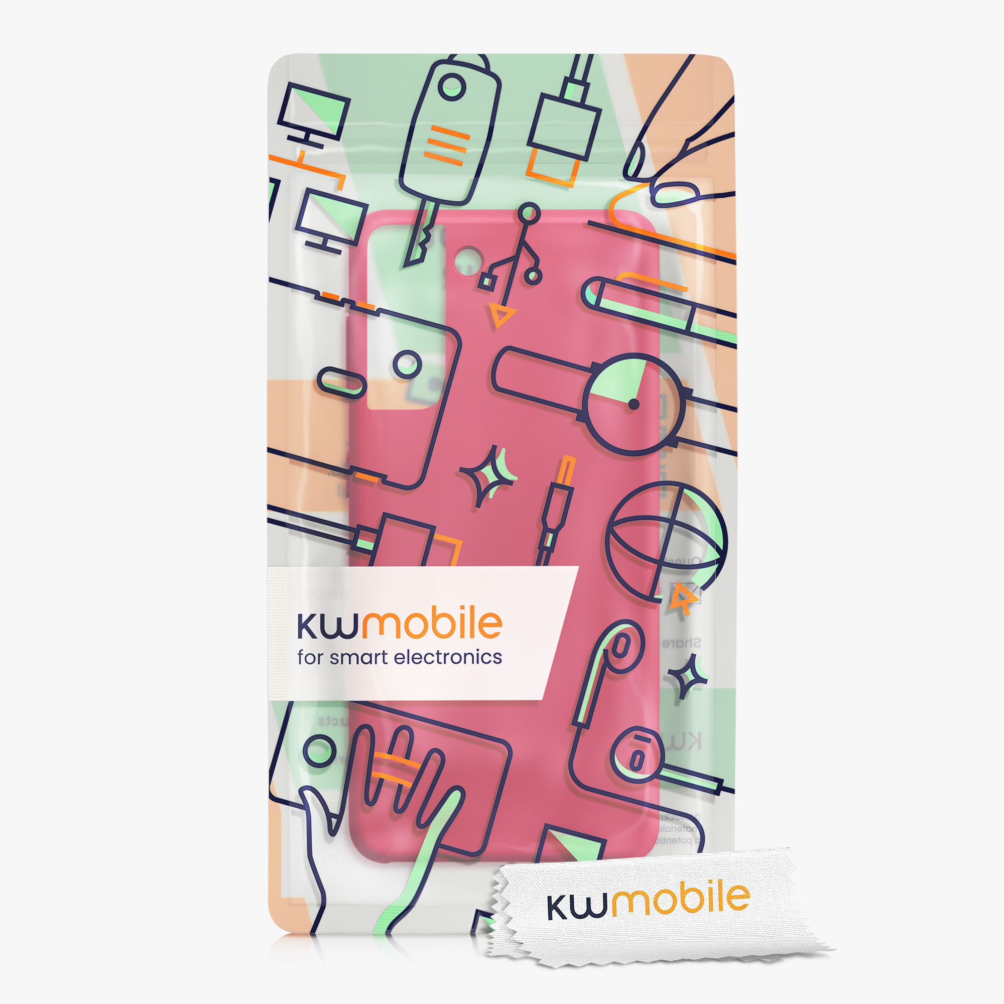Kryt na mobil Samsung Galaxy S21 kwmobile TPU třešňově červený